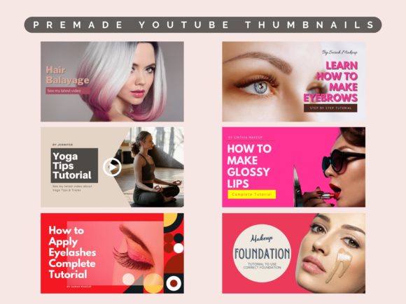 Makeup & Beauty YouTube Thumbnails