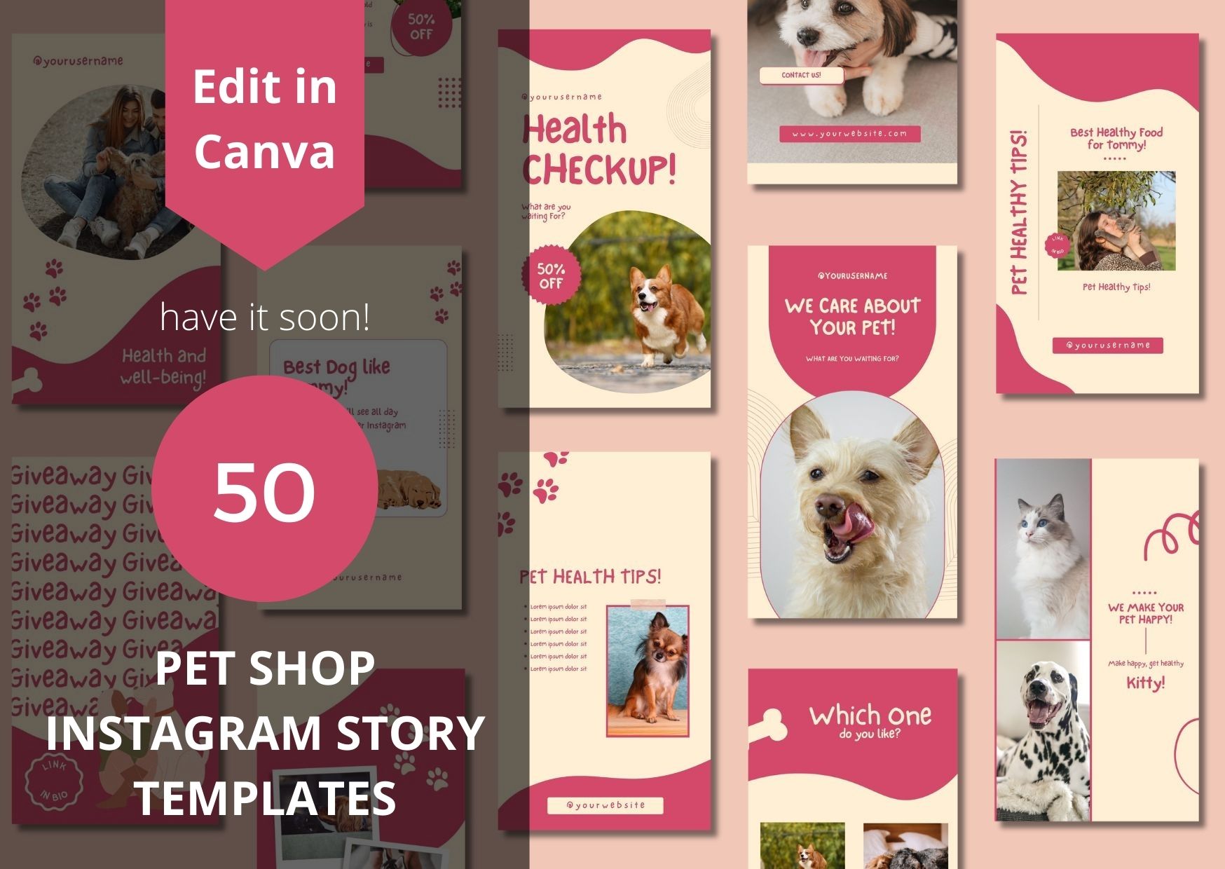 Pet Shop Instagram Story Templates