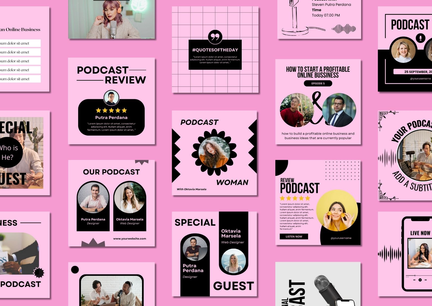 Podcast Instagram Post Templates
