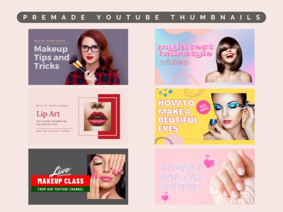 Makeup & Beauty YouTube Thumbnails