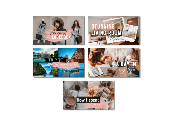 YouTube Thumbnail Templates Pack