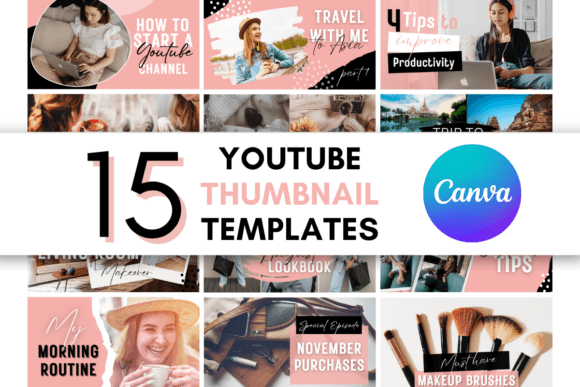 YouTube Thumbnail Templates Pack