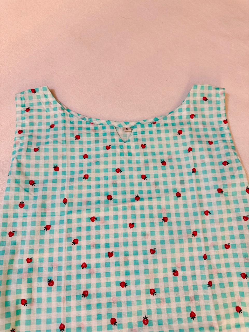 Patterned Cotton Short kurti