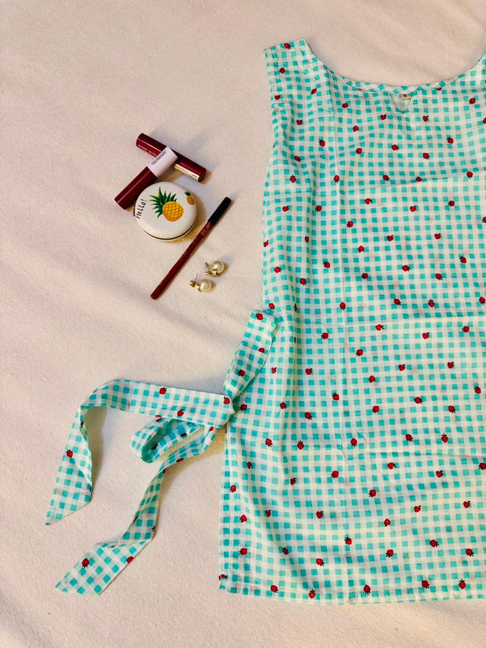 Patterned Cotton Short kurti