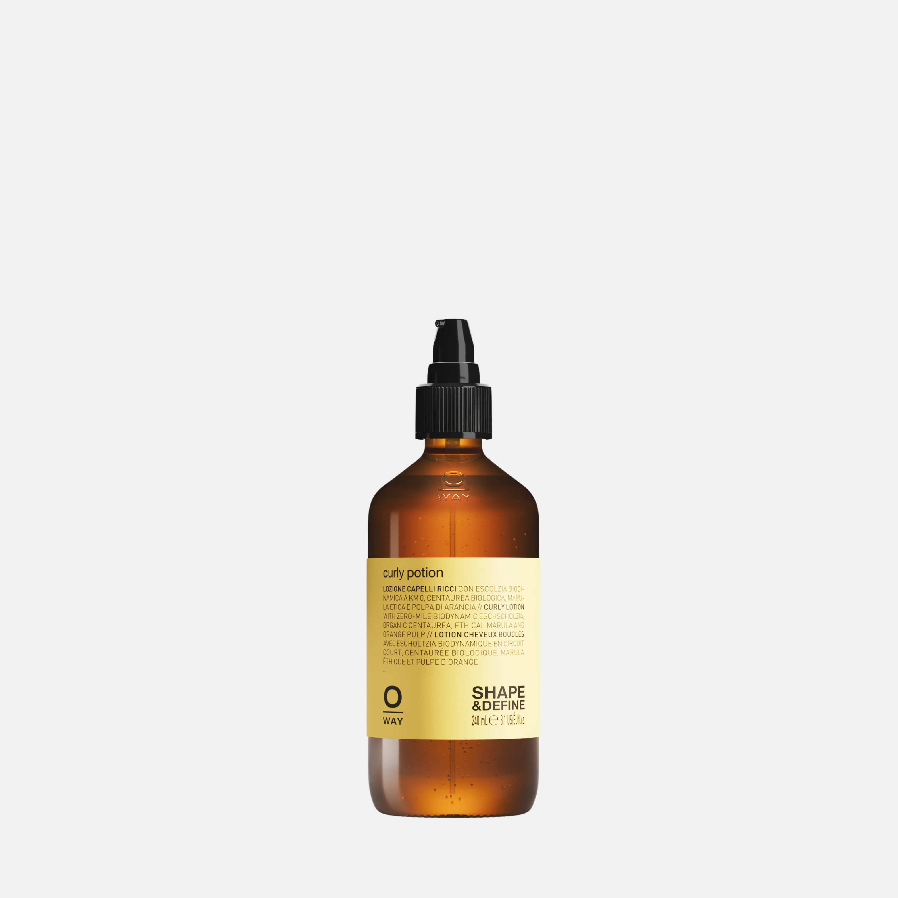 Oway Curly Potion – garbanas formuojanti ir išryškinanti priemonė