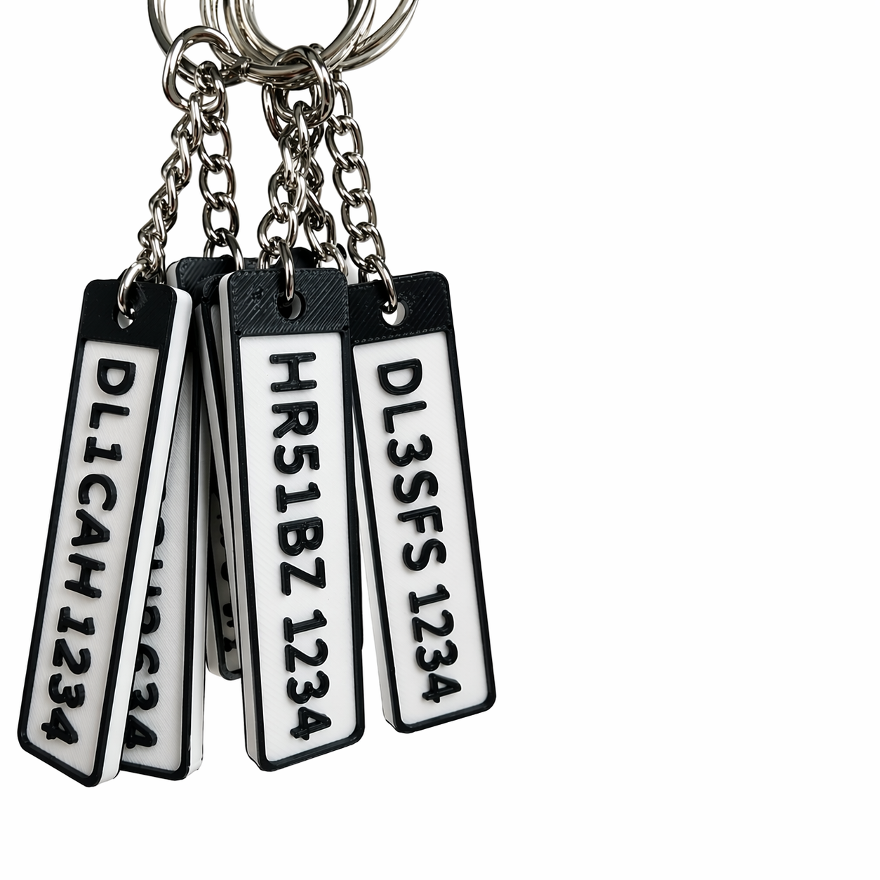 Custom Number Plate Keychains