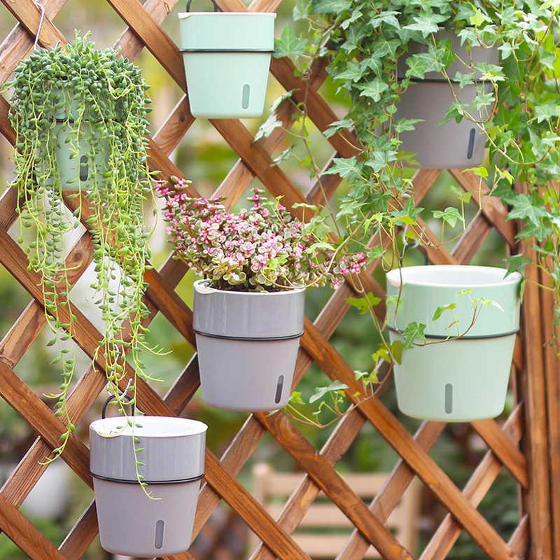 Wall-Mounted Self-Watering Planters