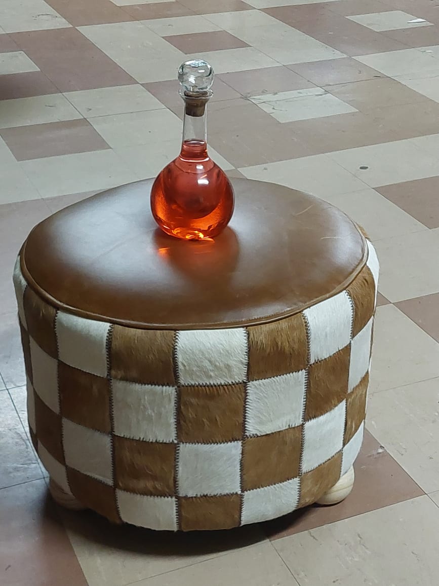 Leather & Cowhide Ottoman