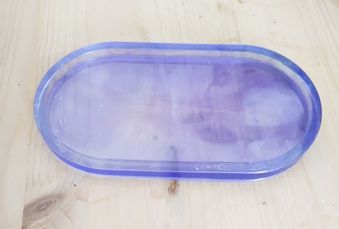Purple Resin Trinket Tray