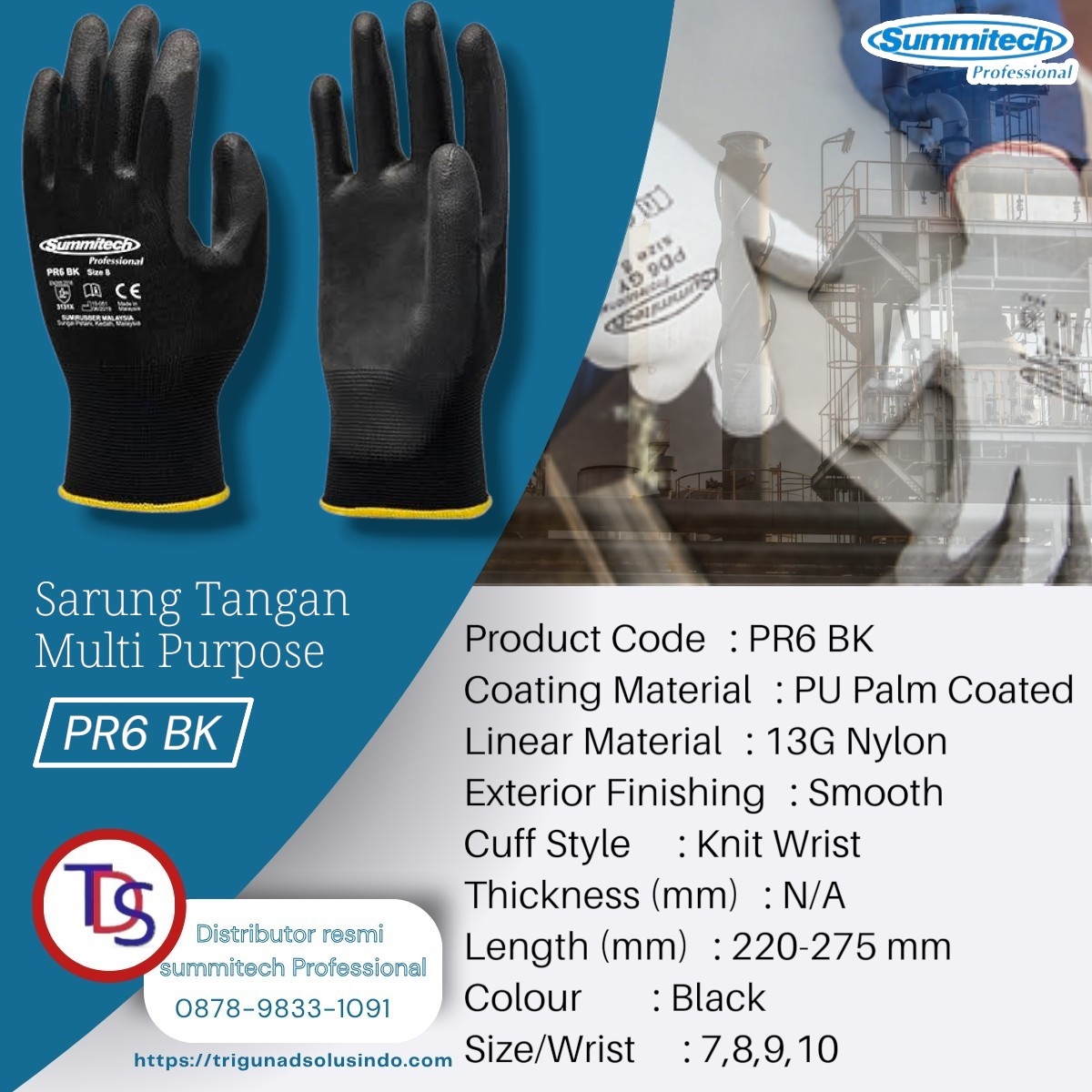 Sarung Tangan Multi Purpose PR6 BK
