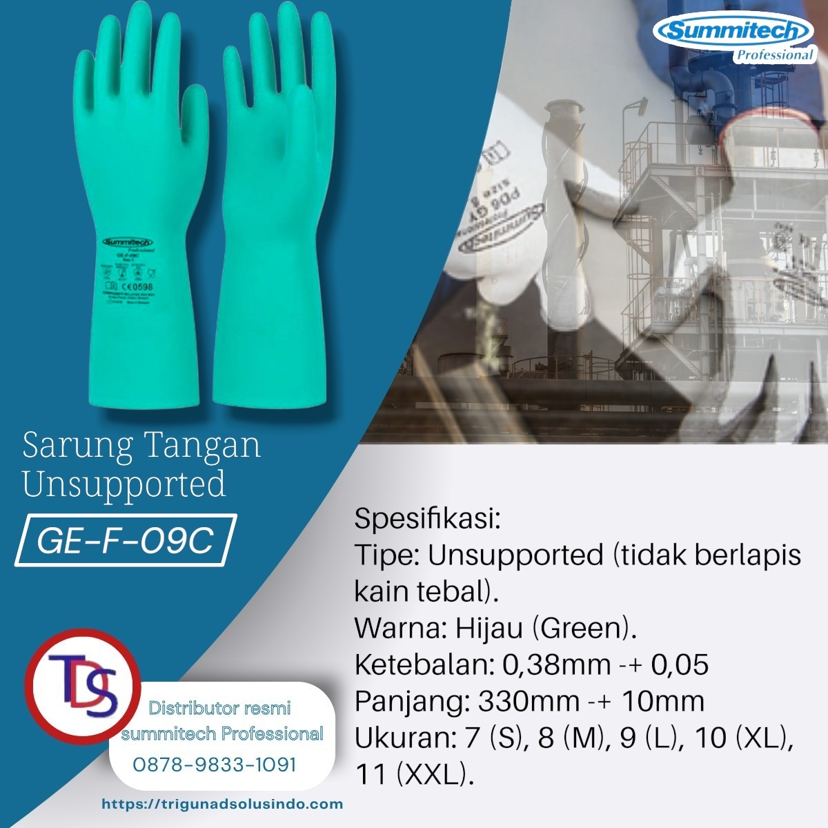 Sarung Tangan Summittech GE-F09C