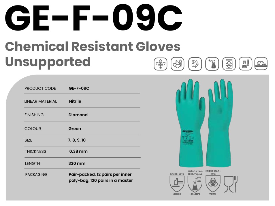 GE-F-09C Chemical Resistant Gloves