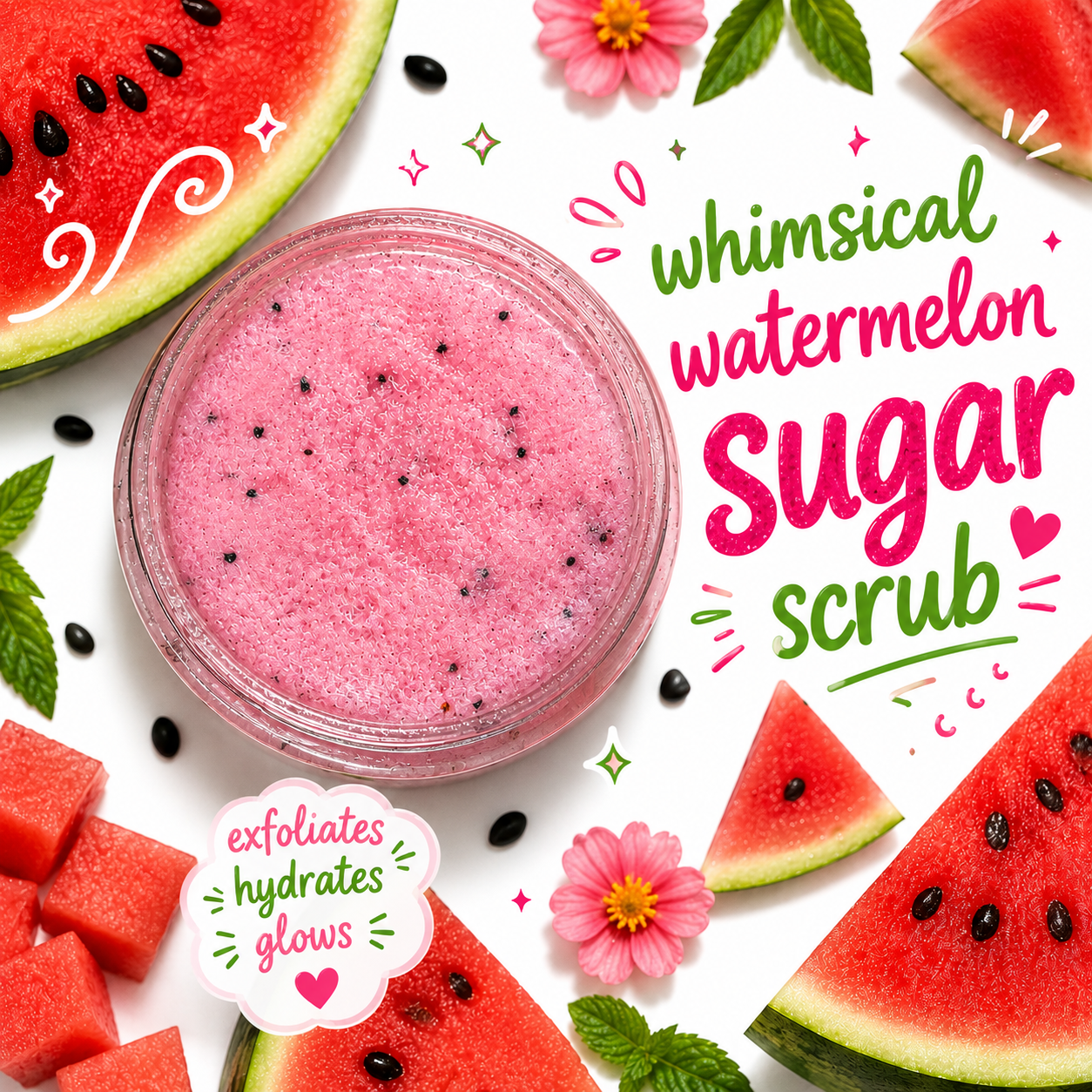Whimsical Watermelon Sugar Scrub