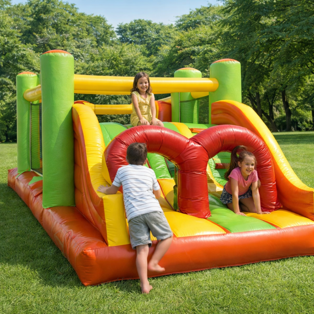 Nº 1 - Pista de Obstáculos Insuflável ​​Grande