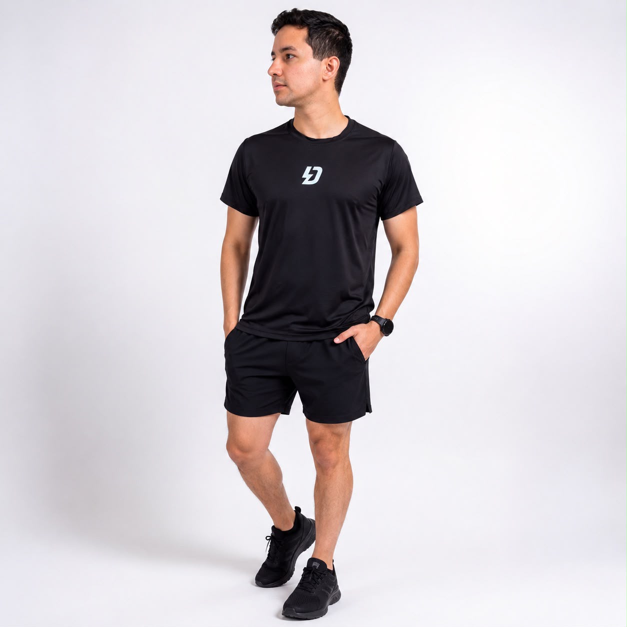 Playera DYM-FRESH running negra