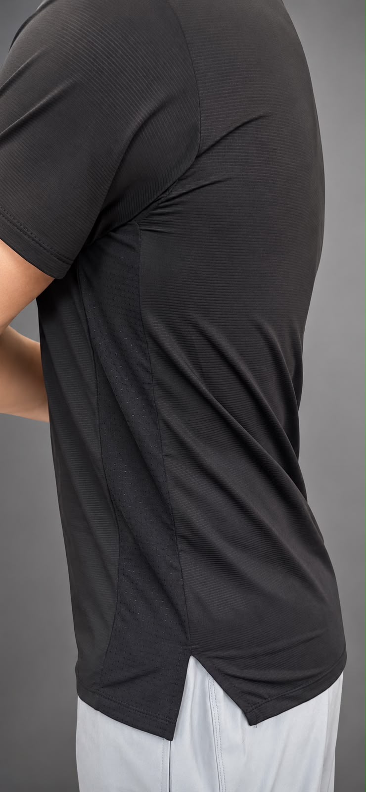 Playera DYM-FRESH running negra