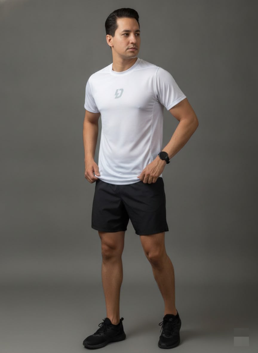 Playera DYM-FRESH running blanca