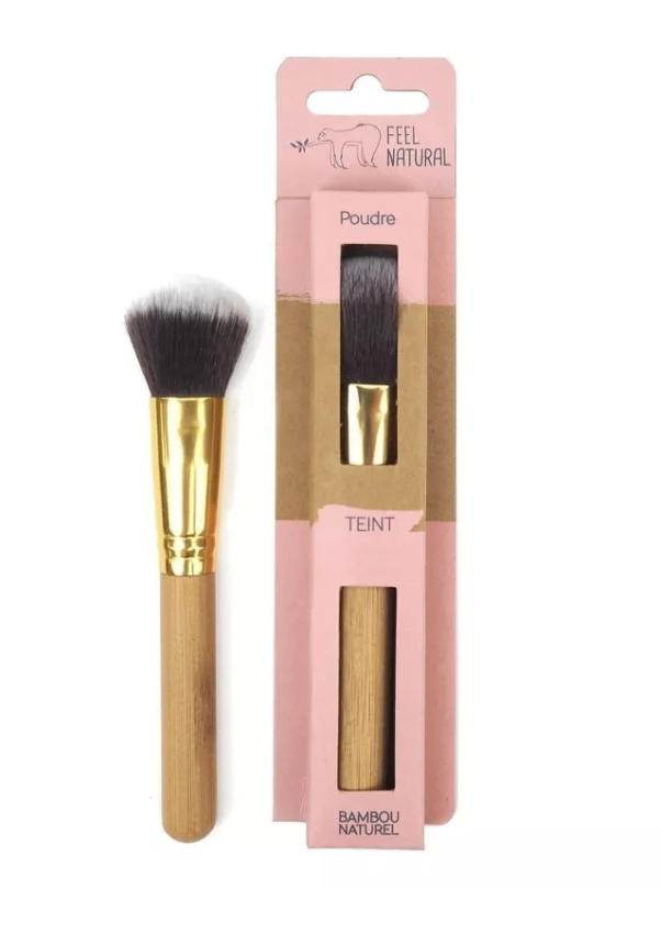 Bambukinis pudros teptukas