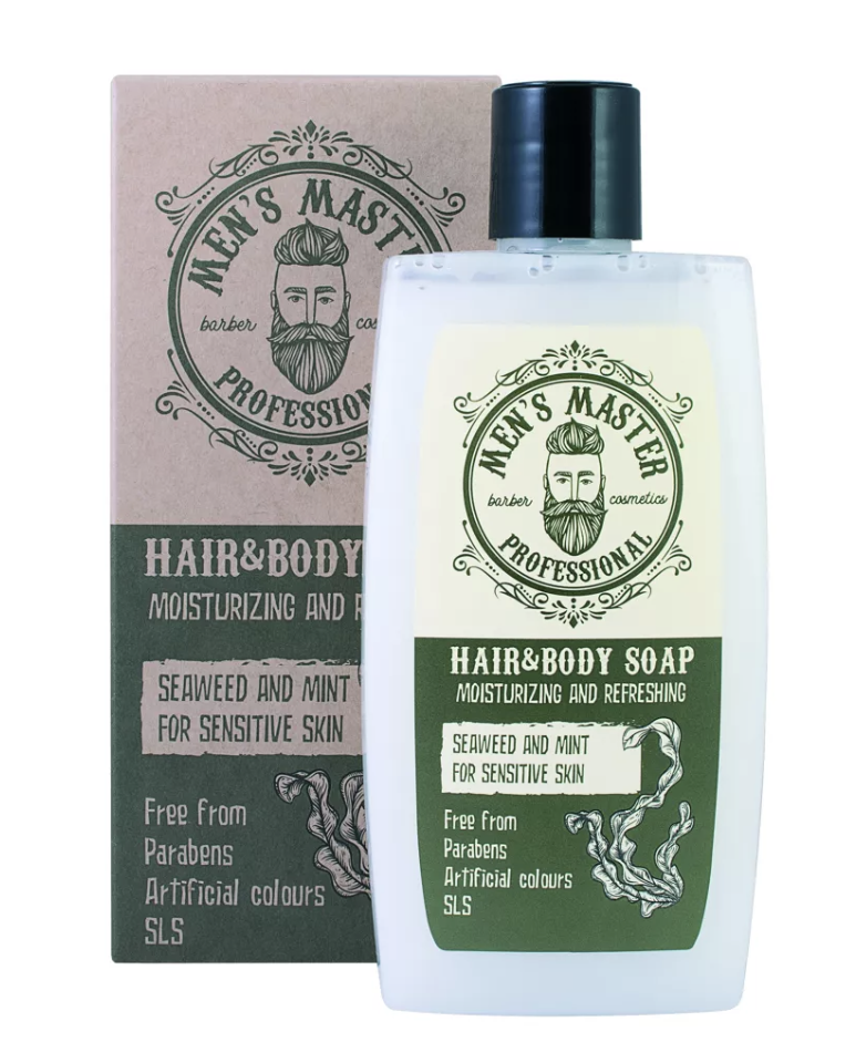 Vyriškas plaukų ir kūno muilas