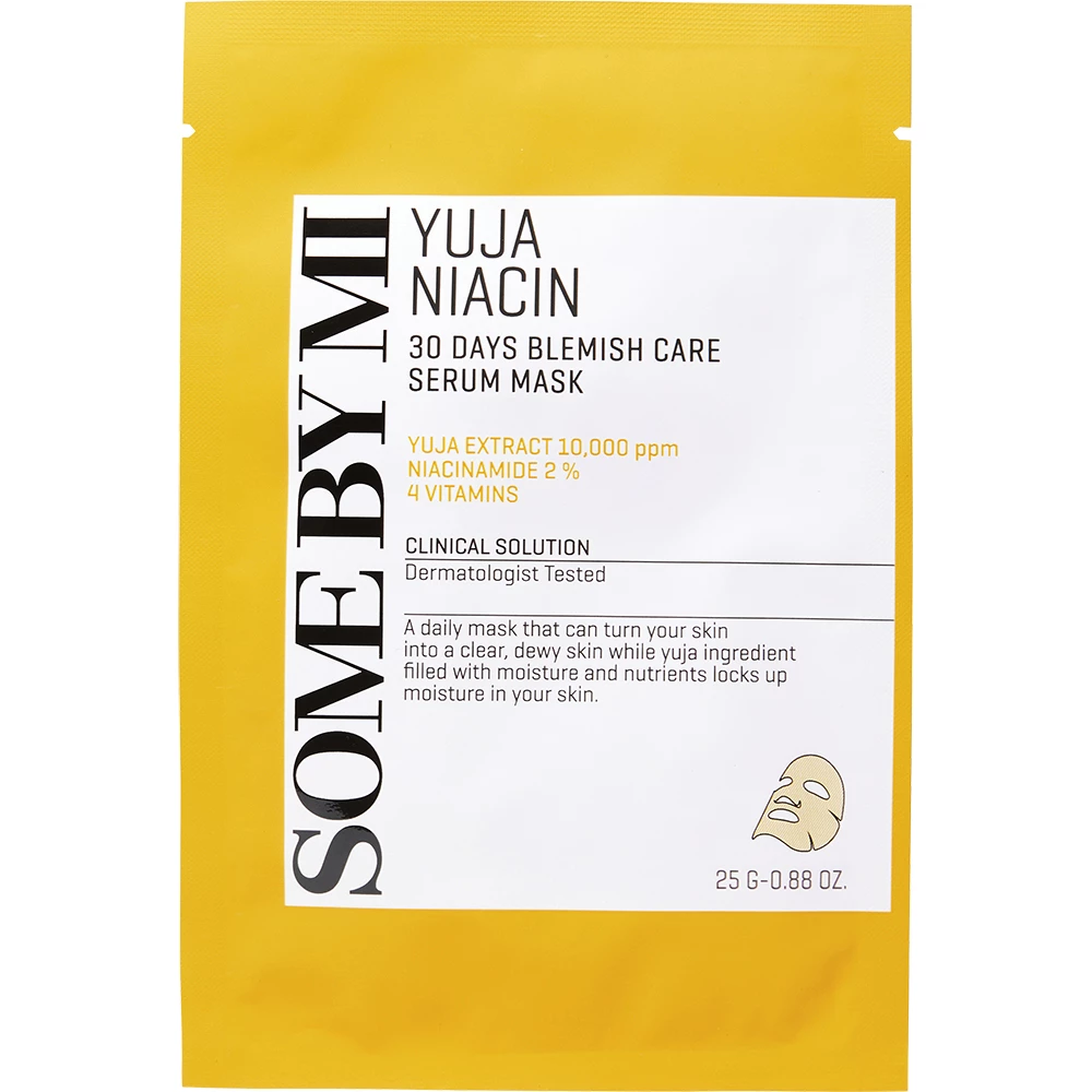 SOME BY MI – Yuja Niacin 30 Days Blemish Care Serum Mask, 25g, 1 vnt