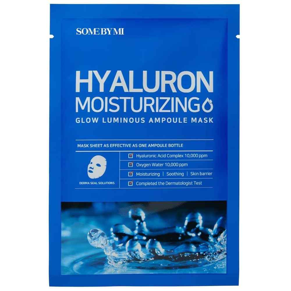 SOME BY MI – Hyaluron moisturizing Glow Luminous Ampoule Mask, 25g, 1 vnt.