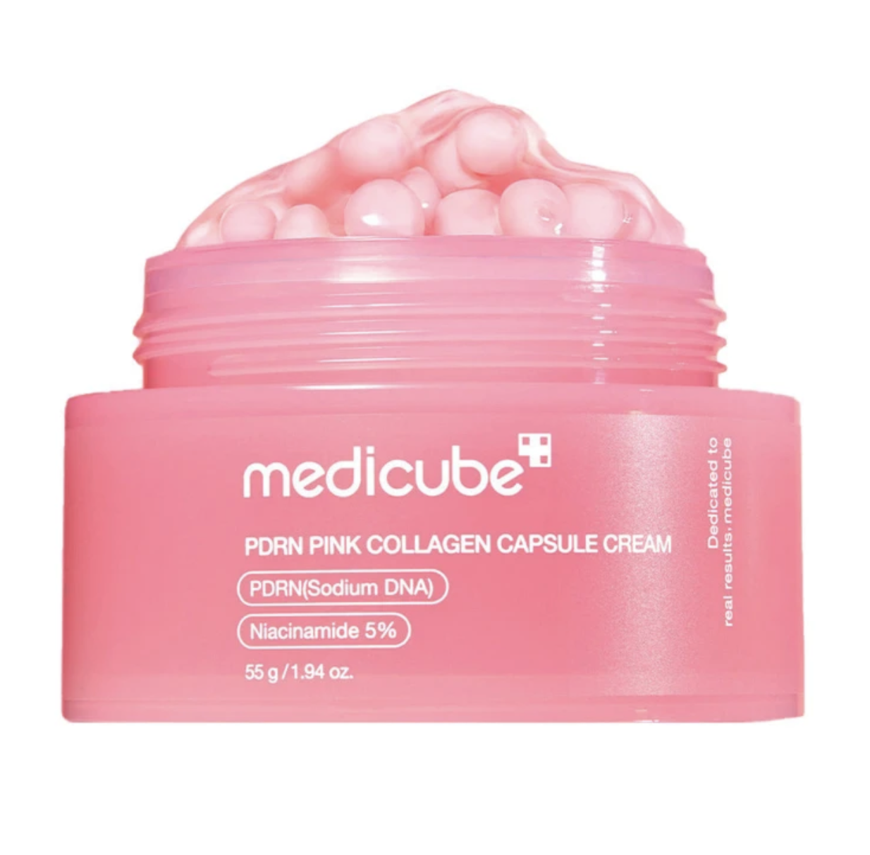 Medikube rožinis kolageno kapsulių kremas