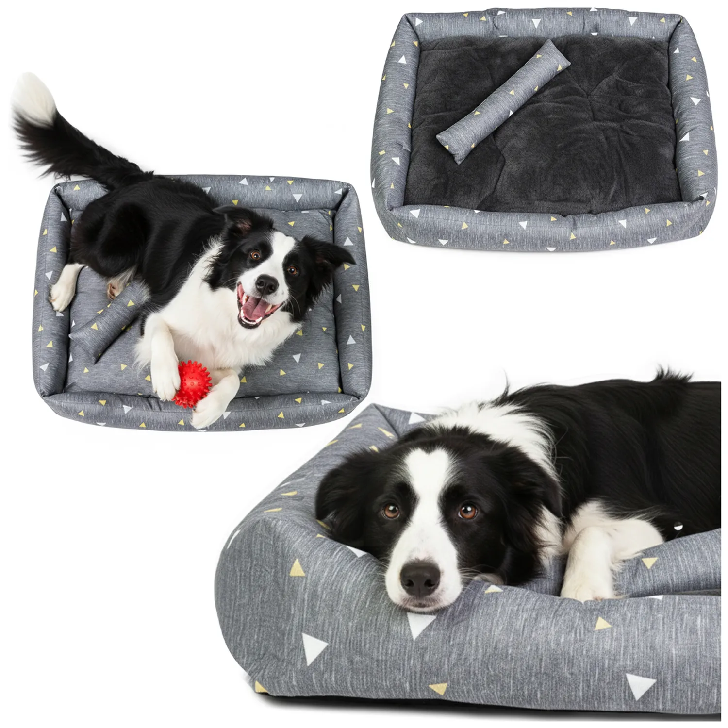 Duże legowisko dla psa 100x82 cm – miękkie posłanie, antypoślizgowe, rozmiar L