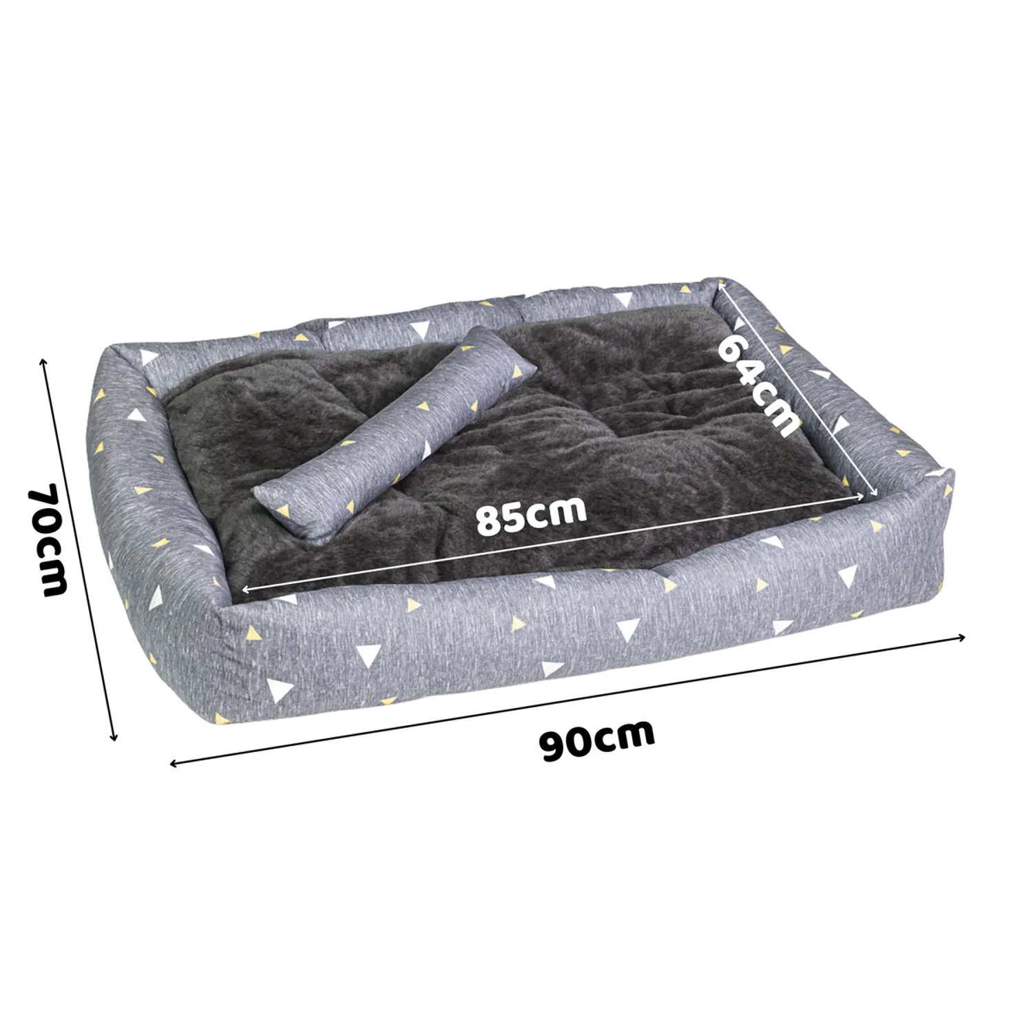 Duże legowisko dla psa 100x82 cm – miękkie posłanie, antypoślizgowe, rozmiar L