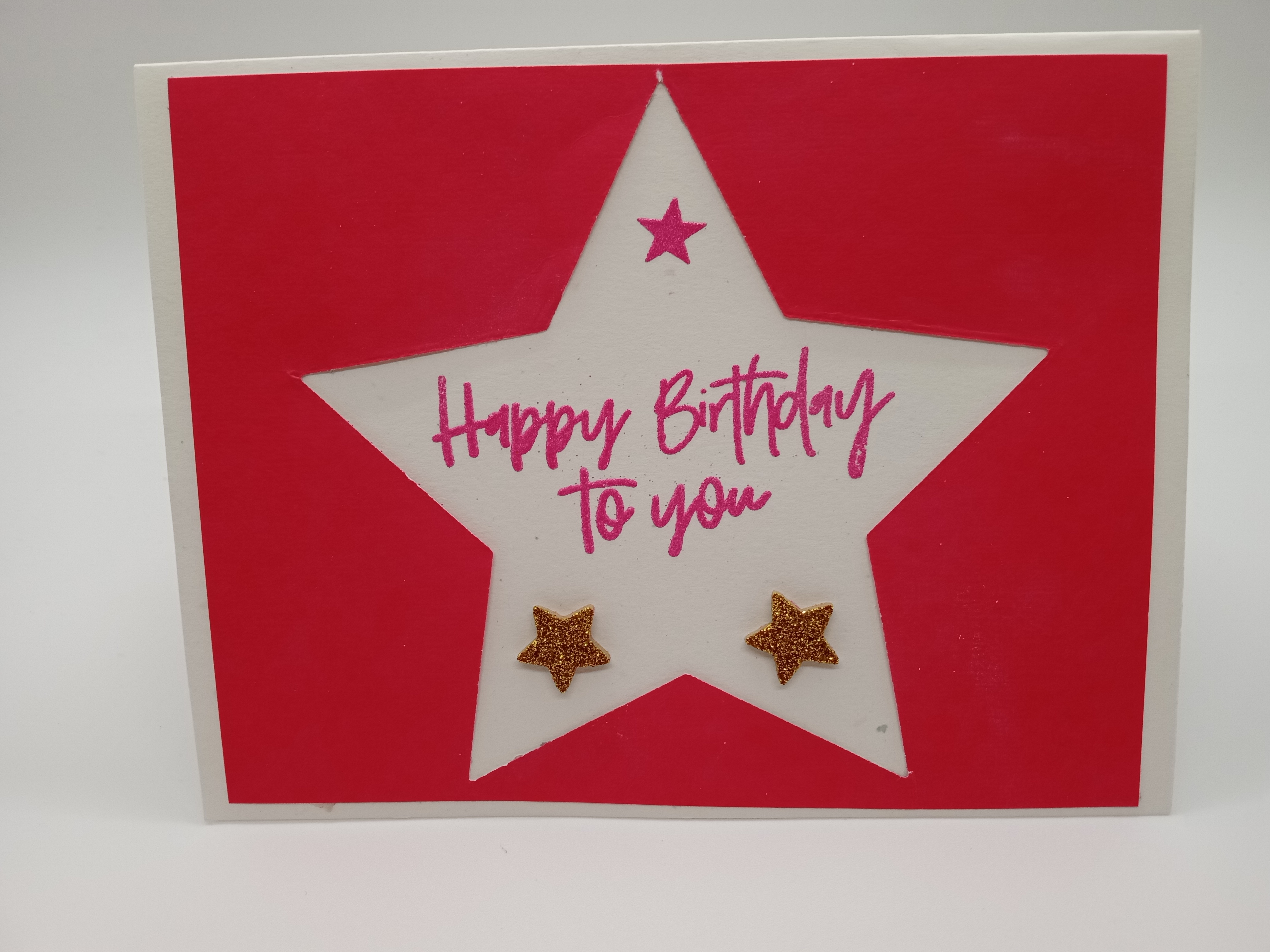 Star-Themed Birthday Card