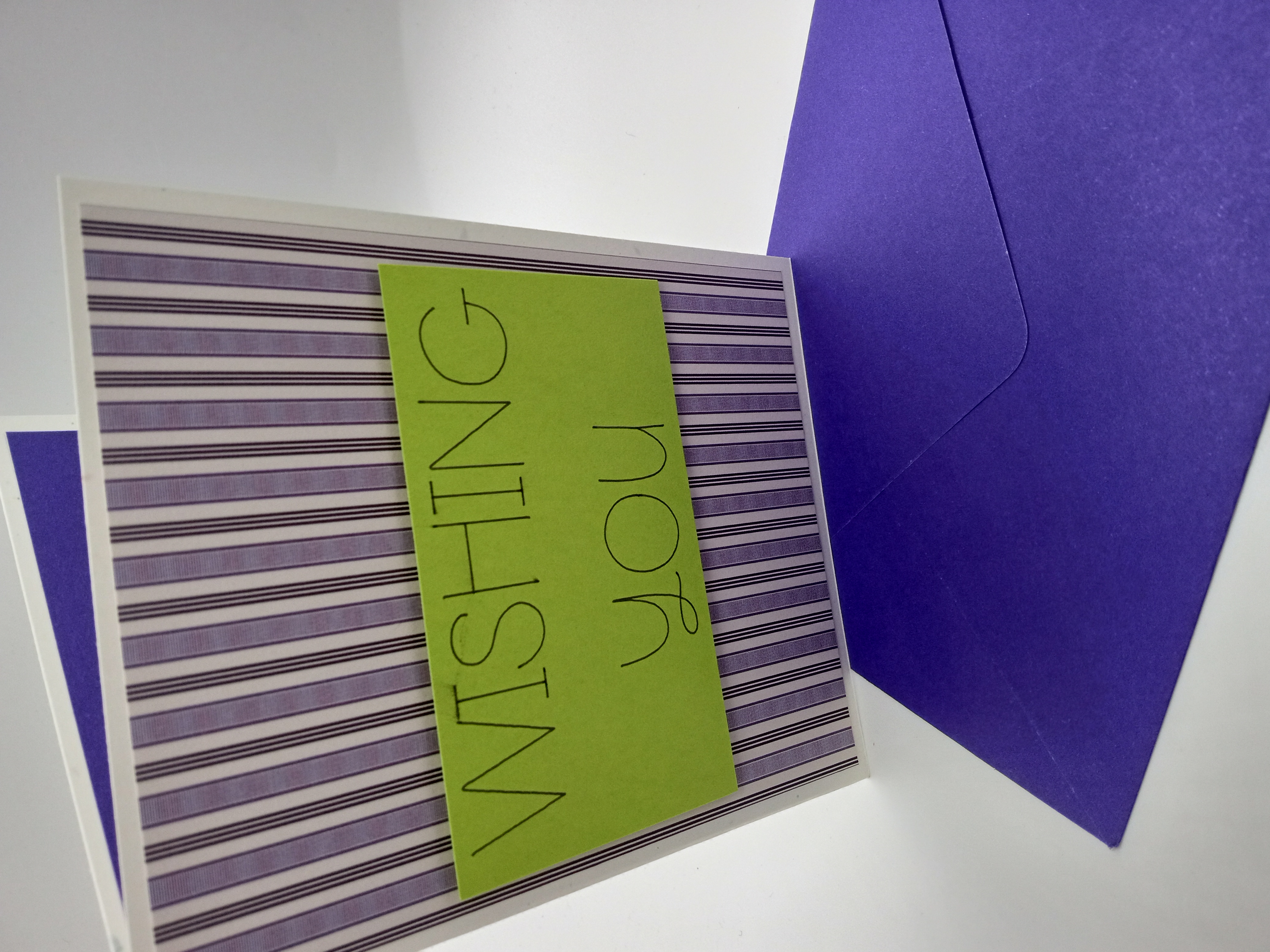 Striped Anniversary Greeting Card