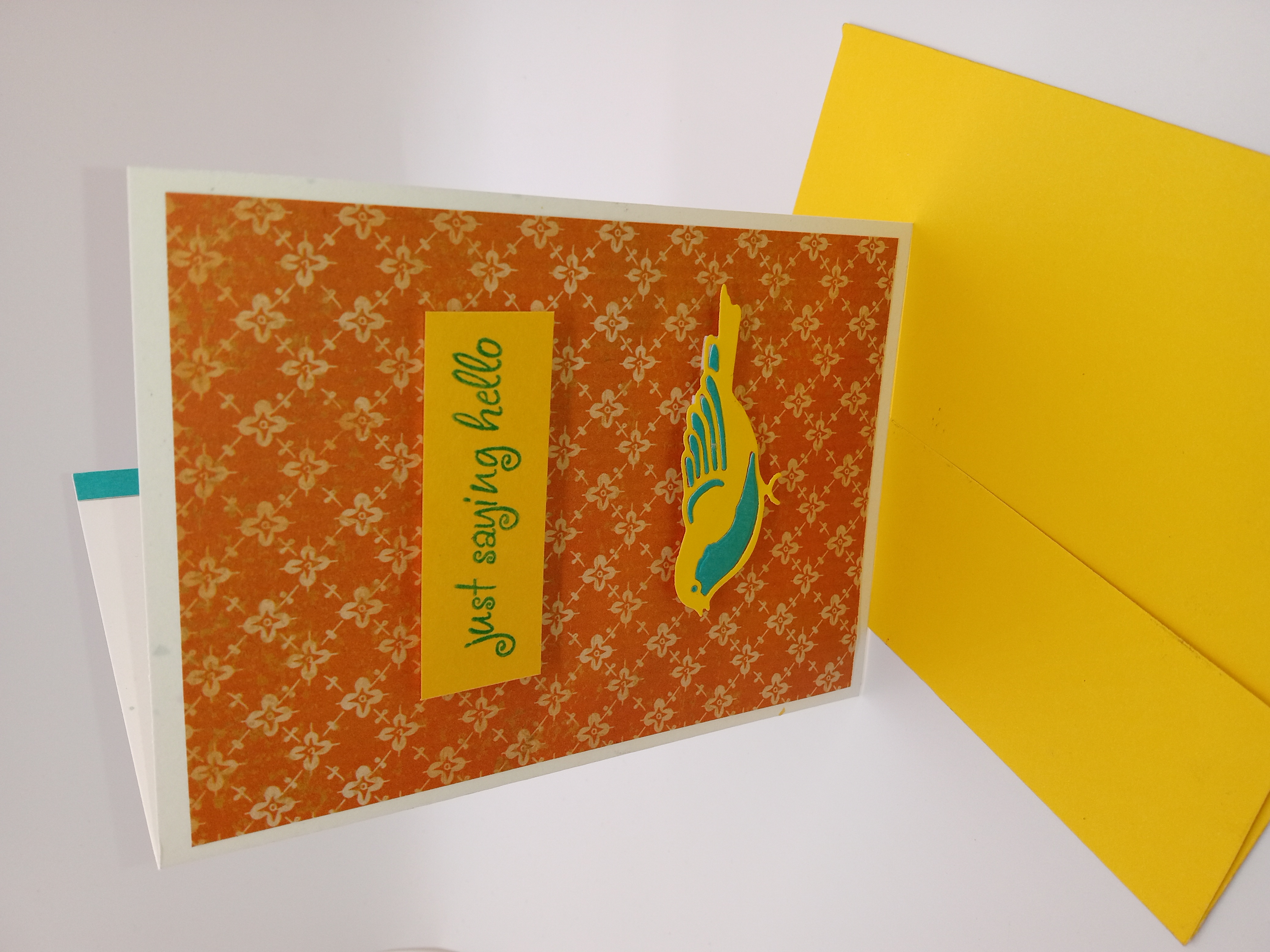 Just Saying Hello Greeting Card