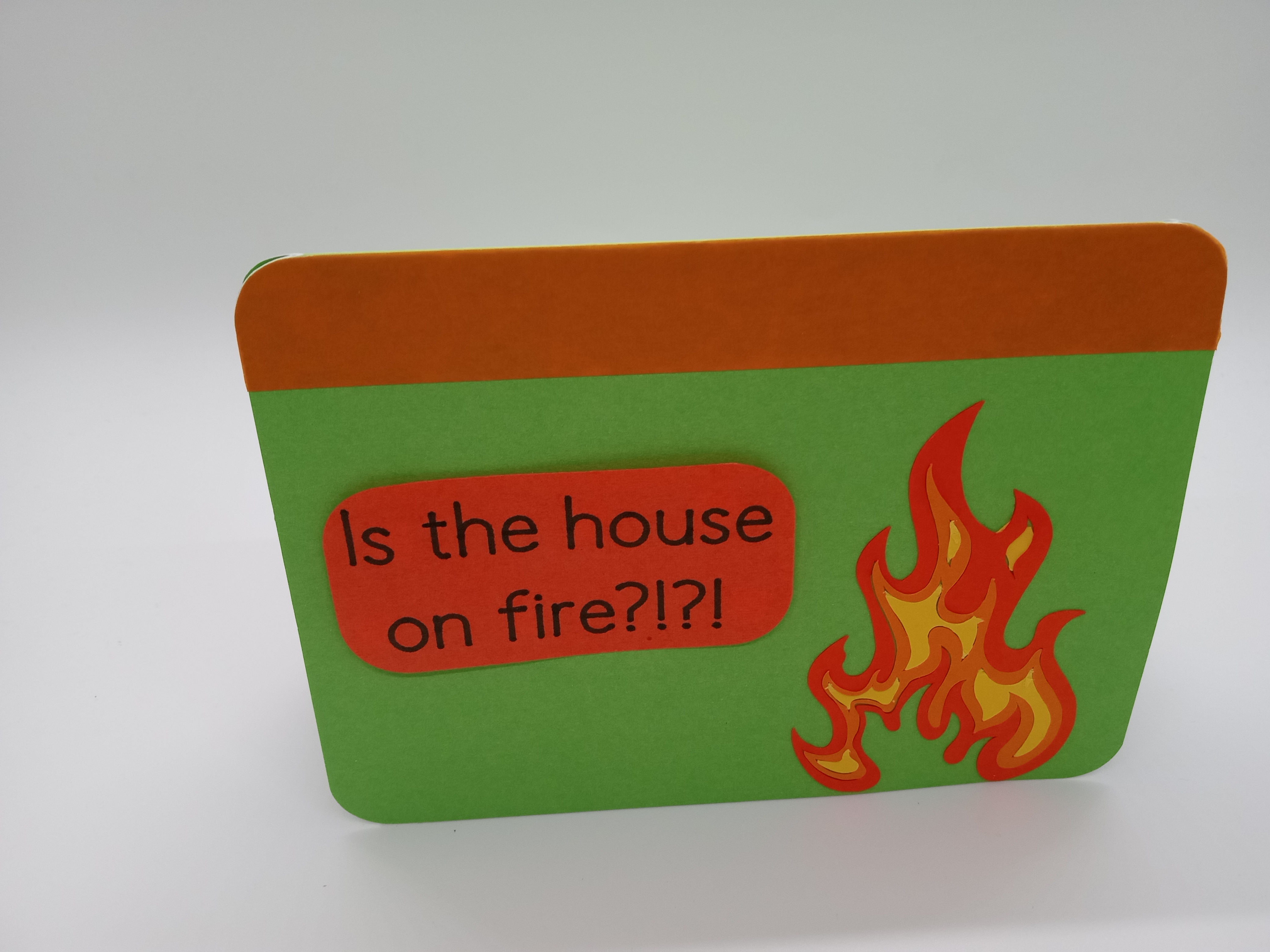 House On Fire Funny Birthday Greeting Card