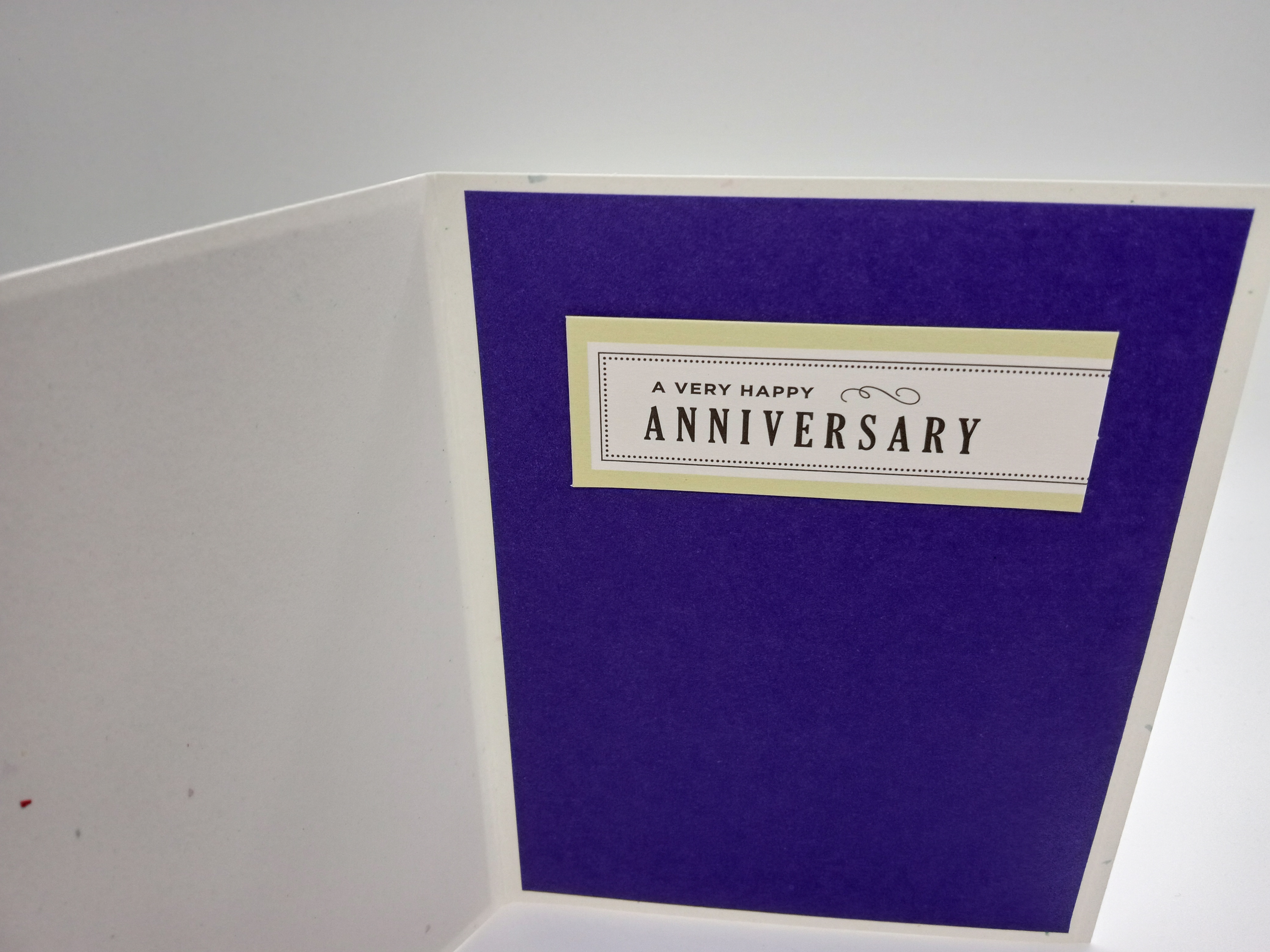 Striped Anniversary Greeting Card