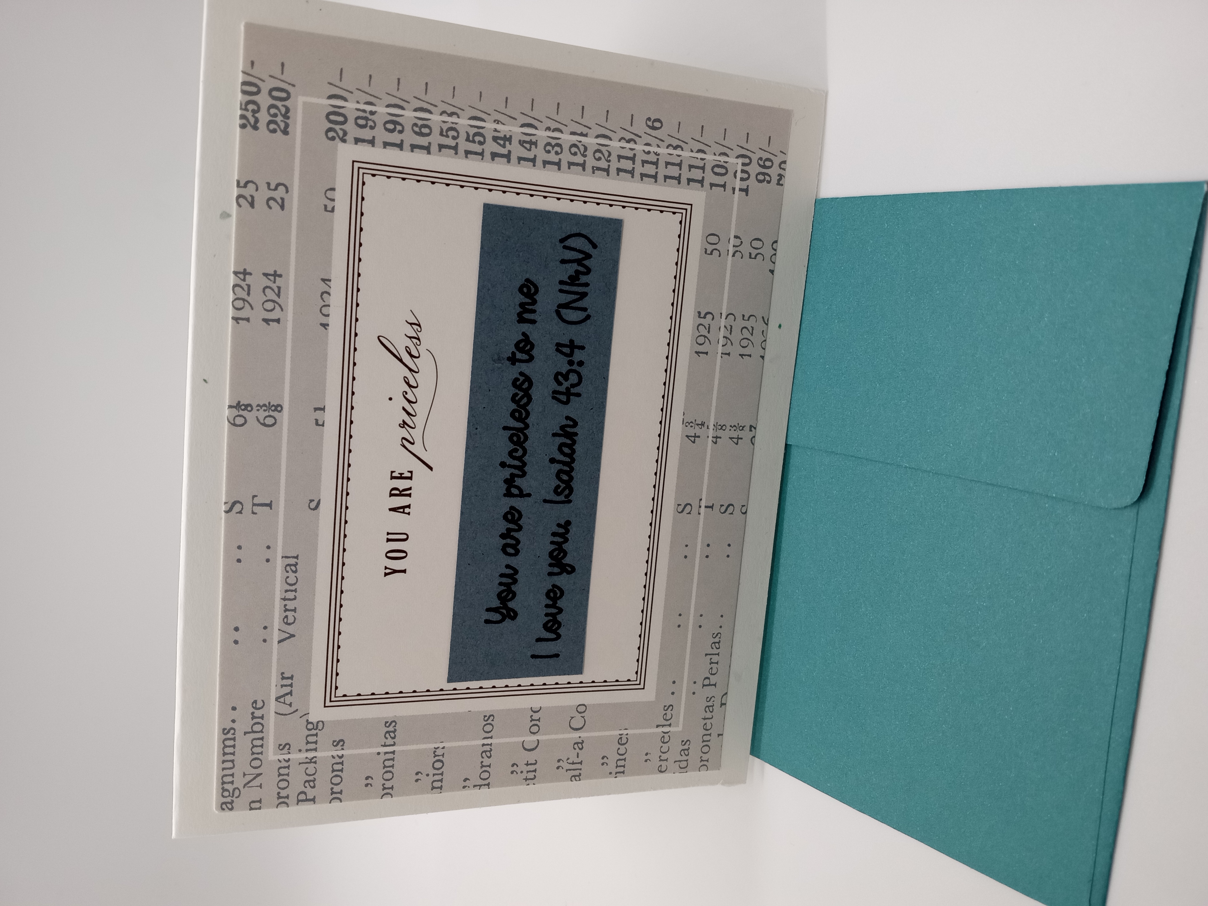 You Are Priceless Inspirational Greeting Card