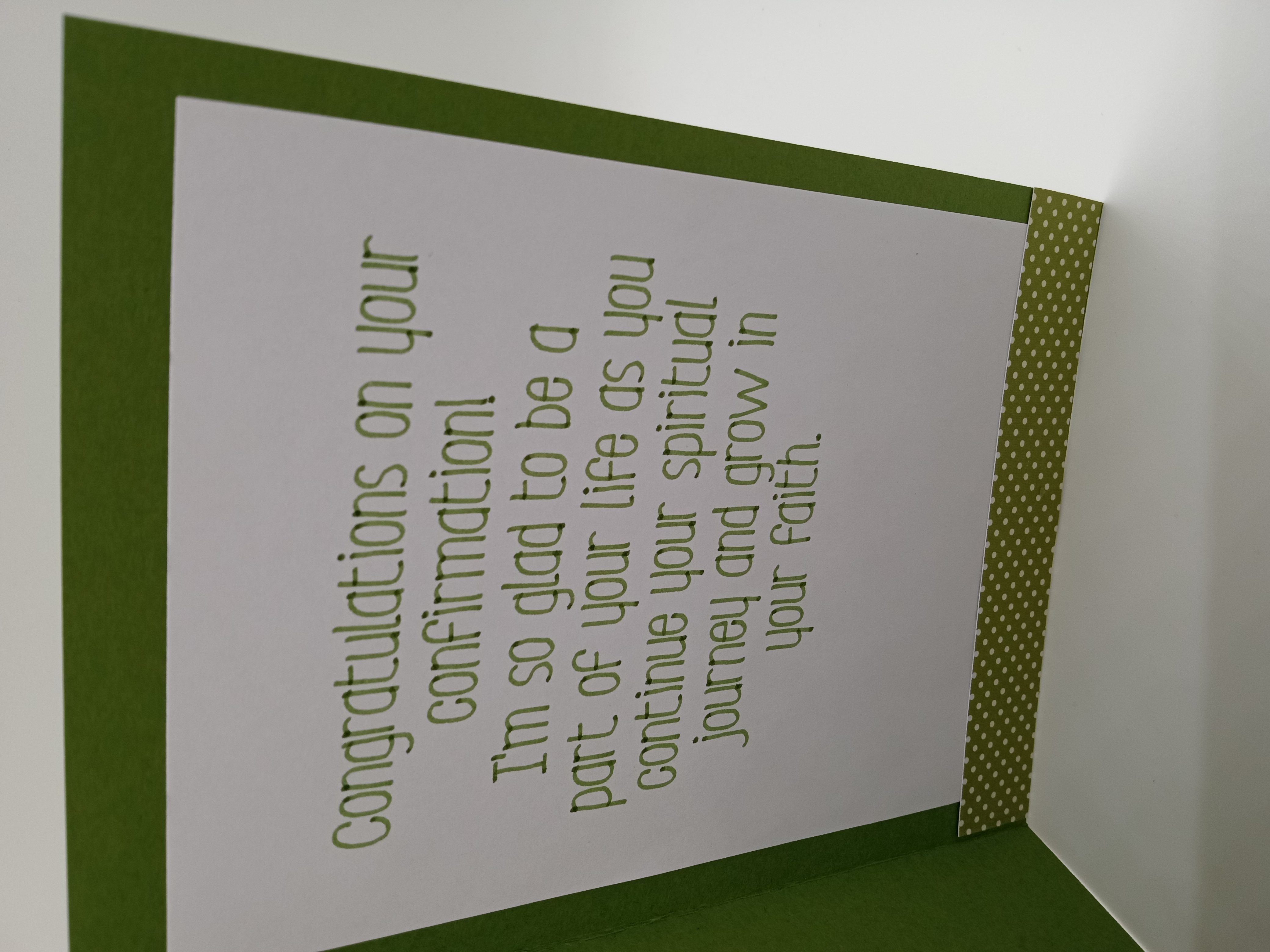 Confirmation Greeting Card