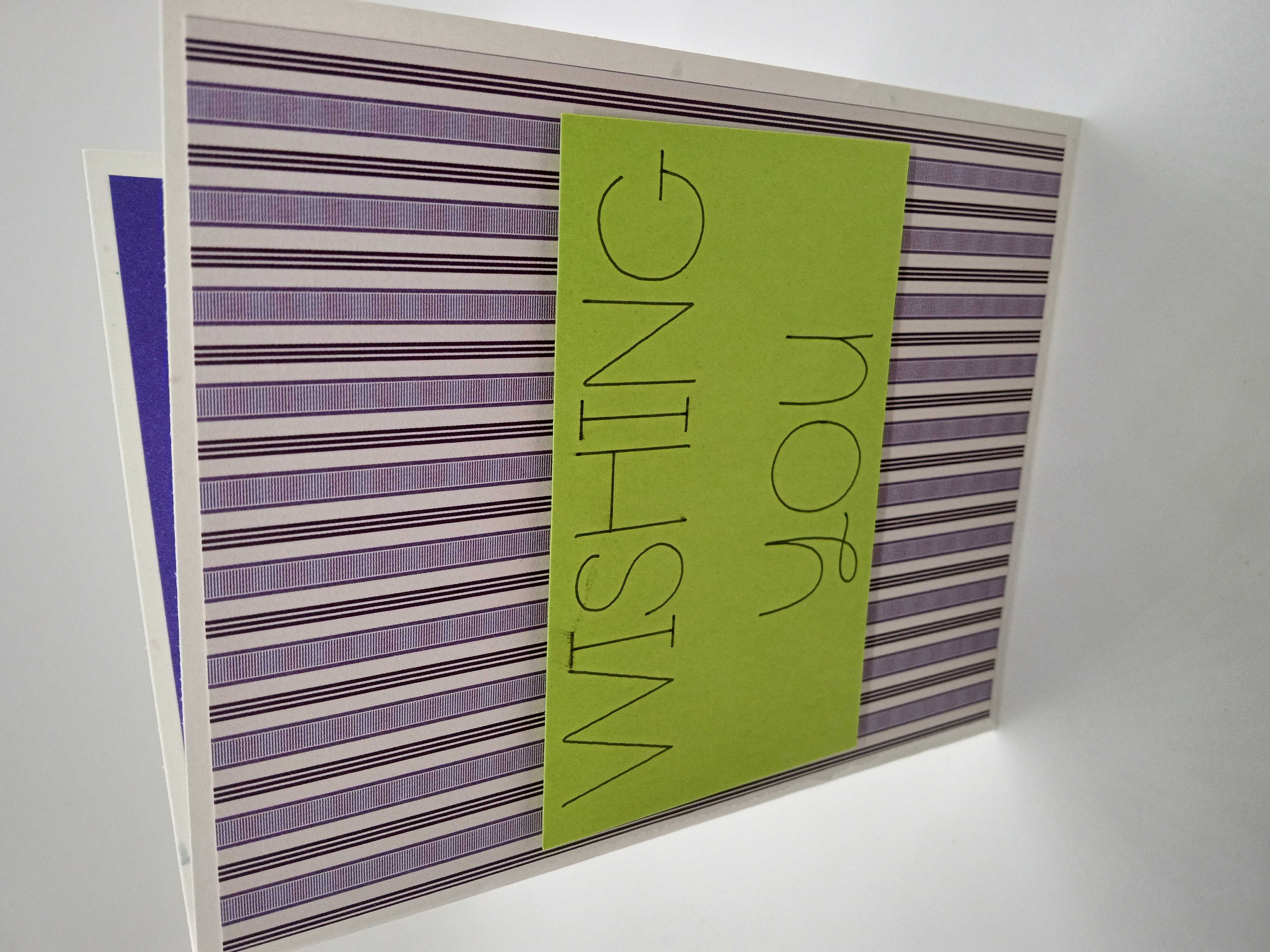 Striped Anniversary Greeting Card