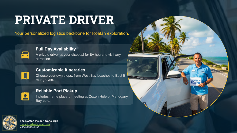 Private Driver Booking - Roatan