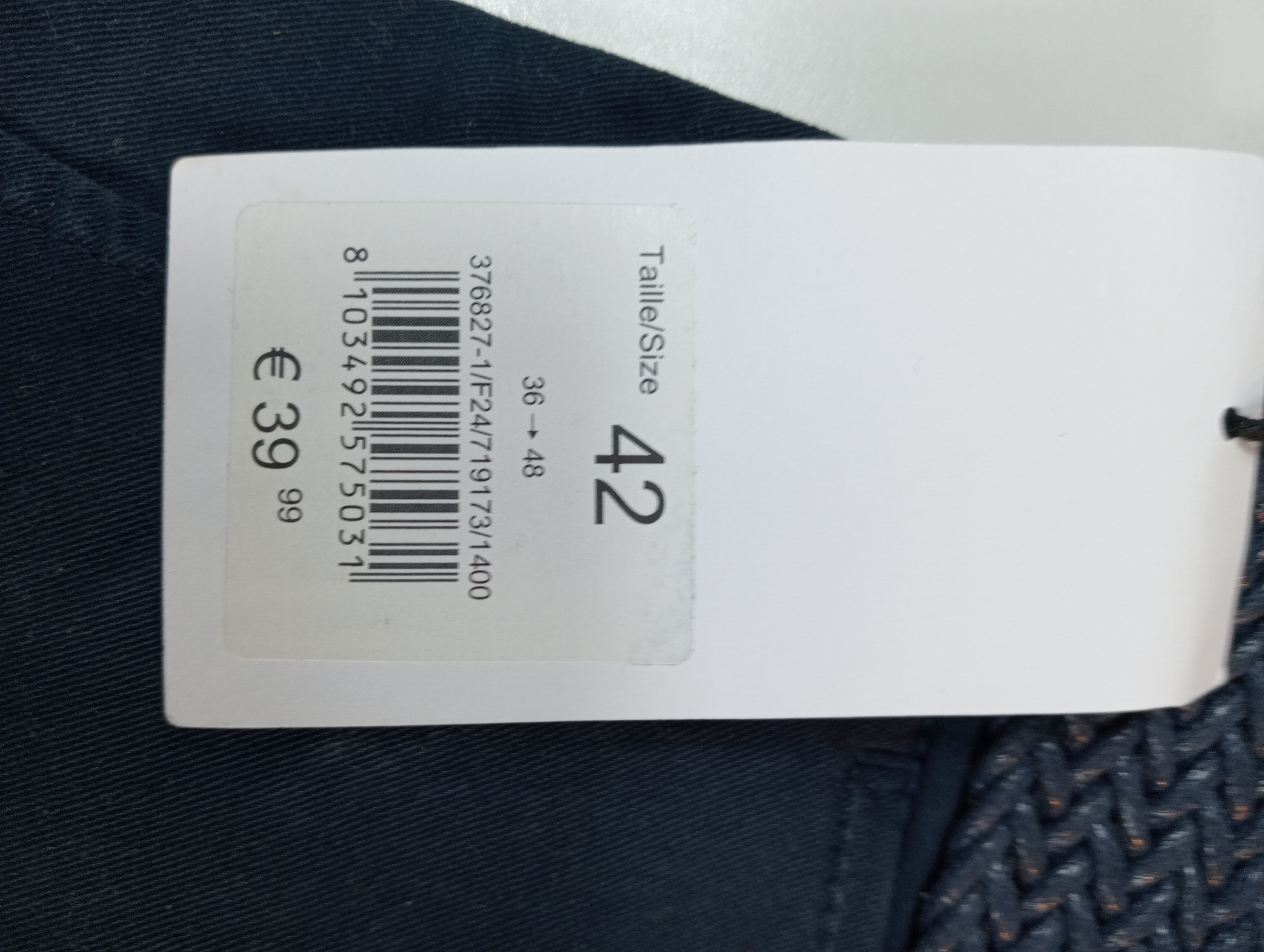 Short bleu avec ceinture