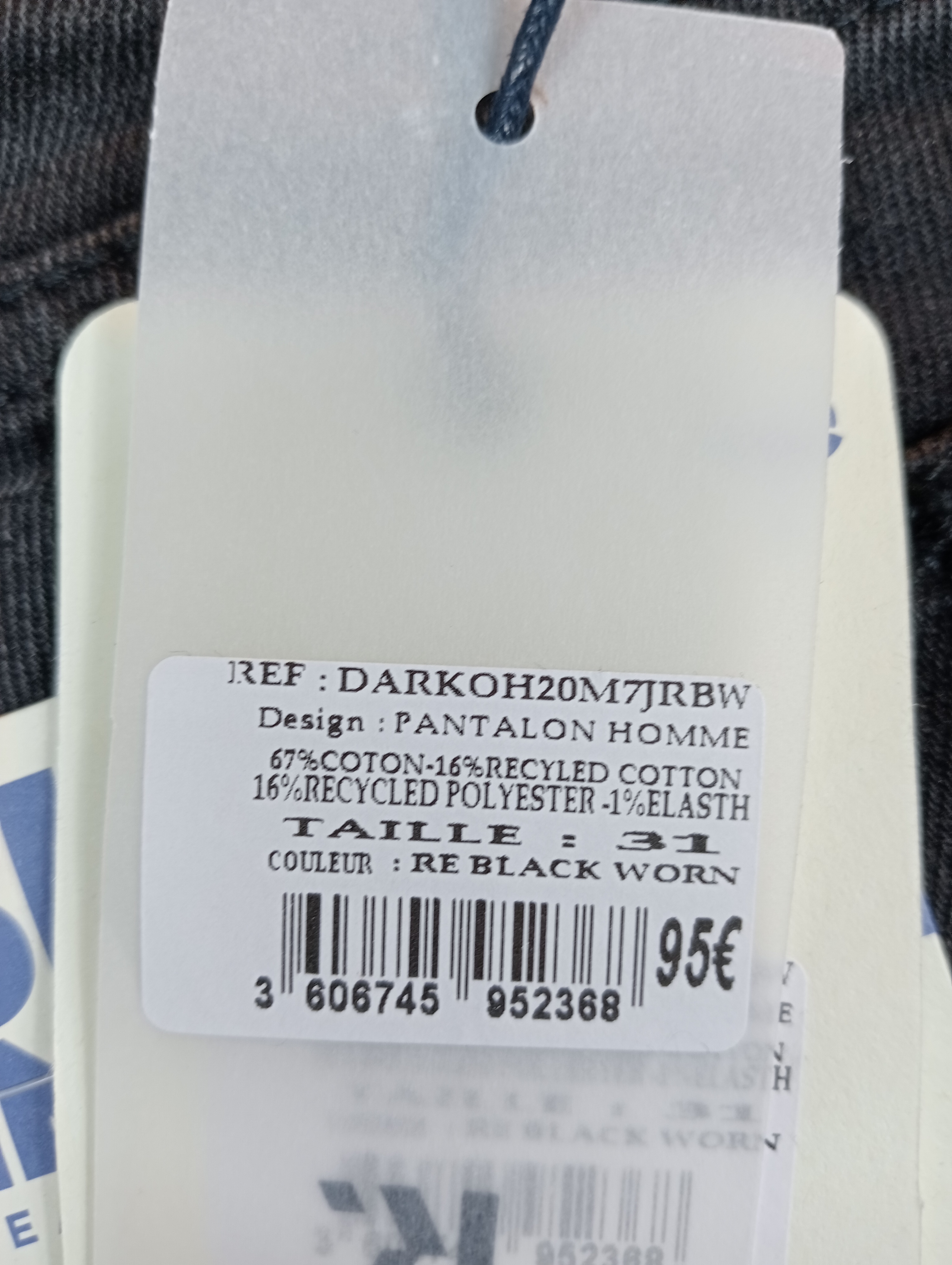 Jean Noir Denim SLIM