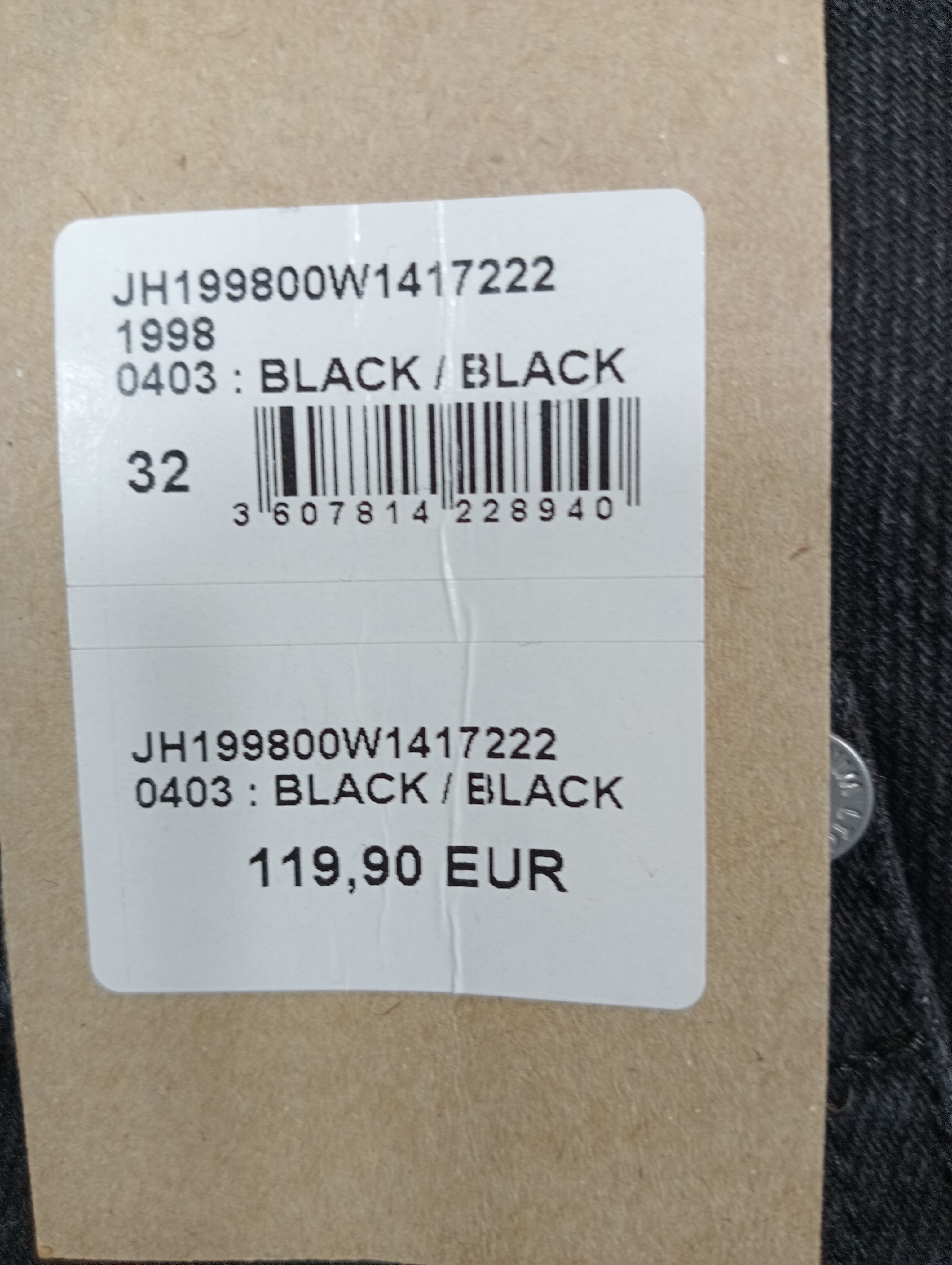 Jean noir délavé LARGE