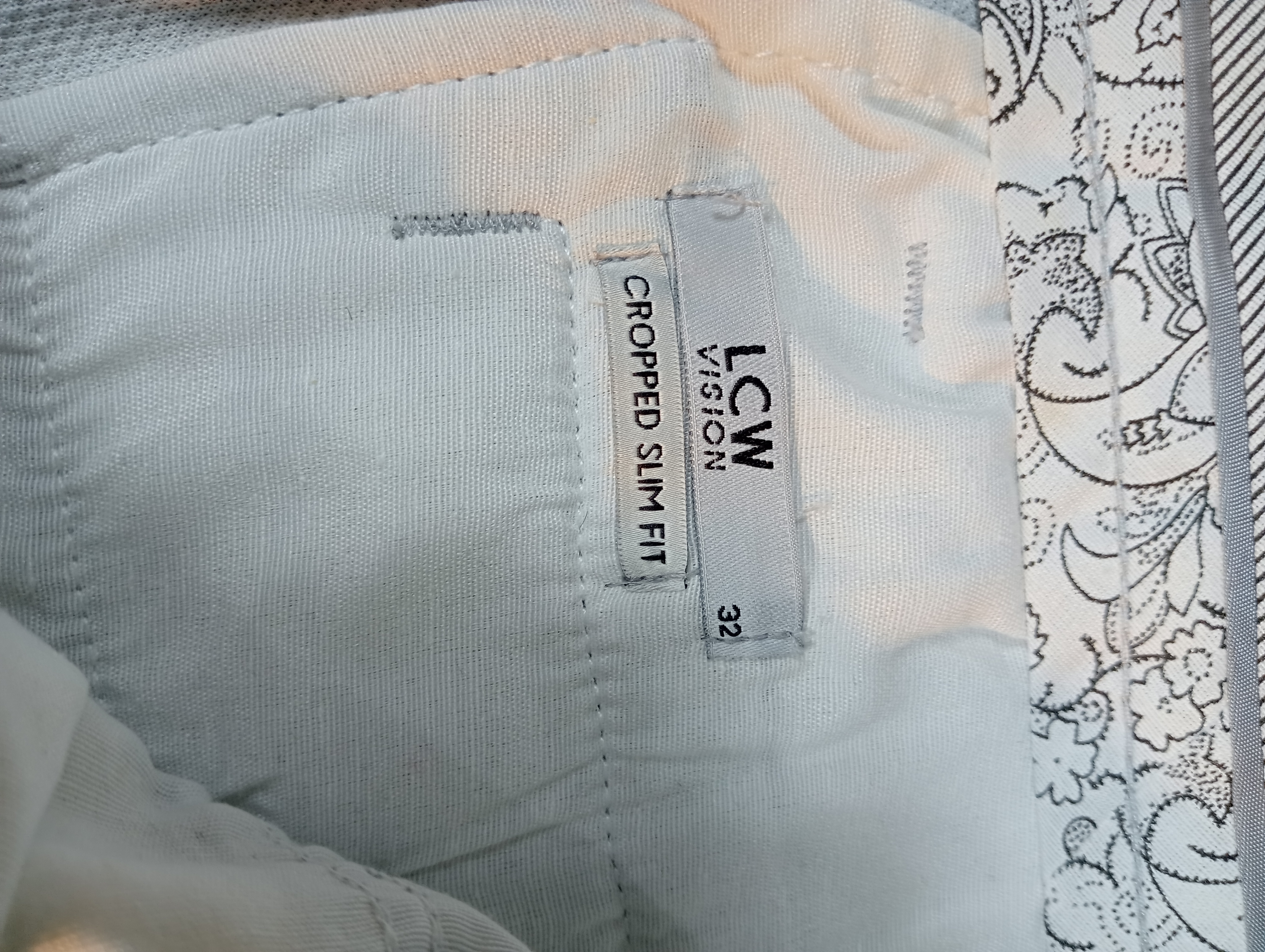 Pantalon habillé gris CROPPED SLIM FIT