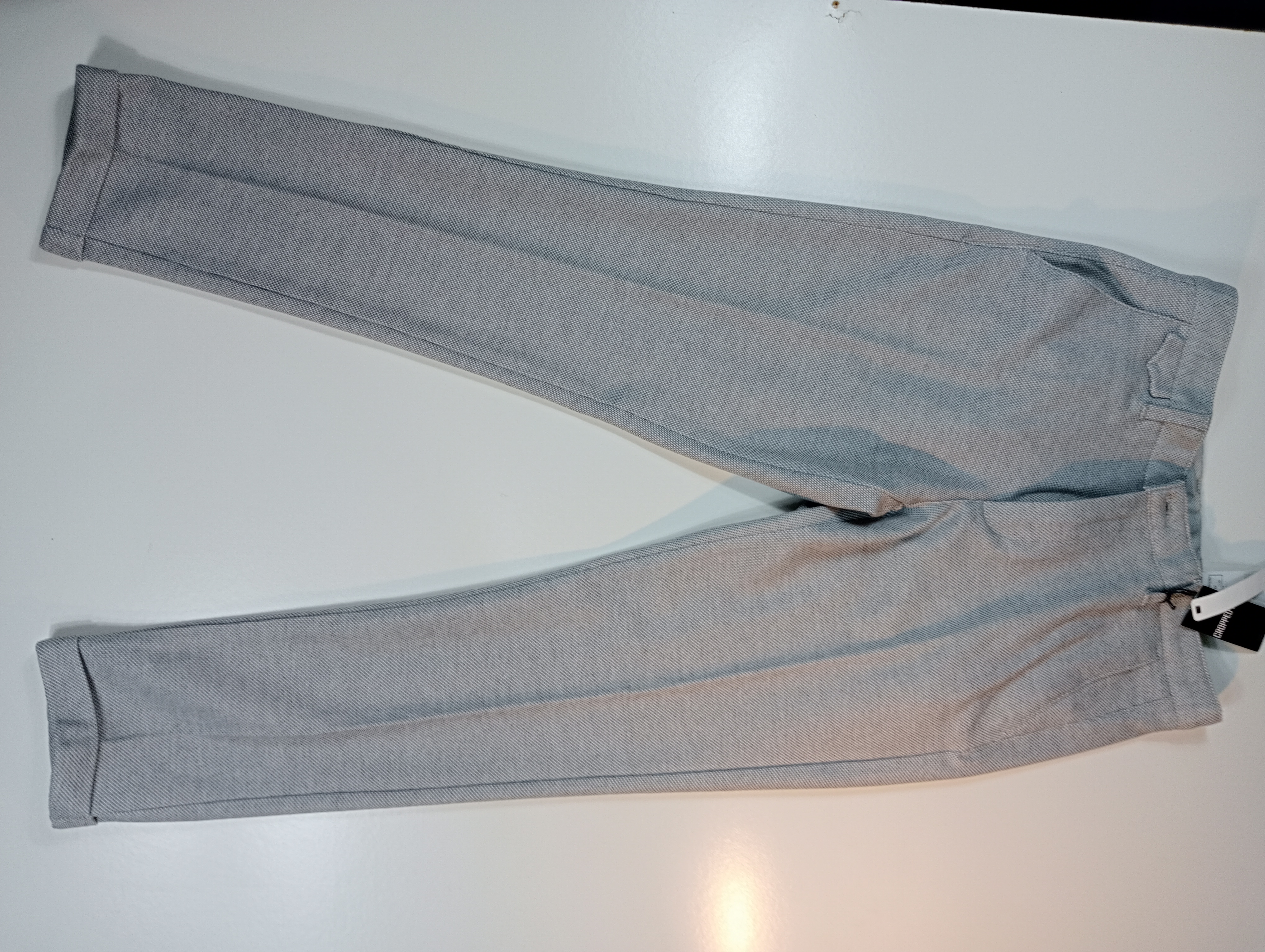 Pantalon habillé gris CROPPED SLIM FIT