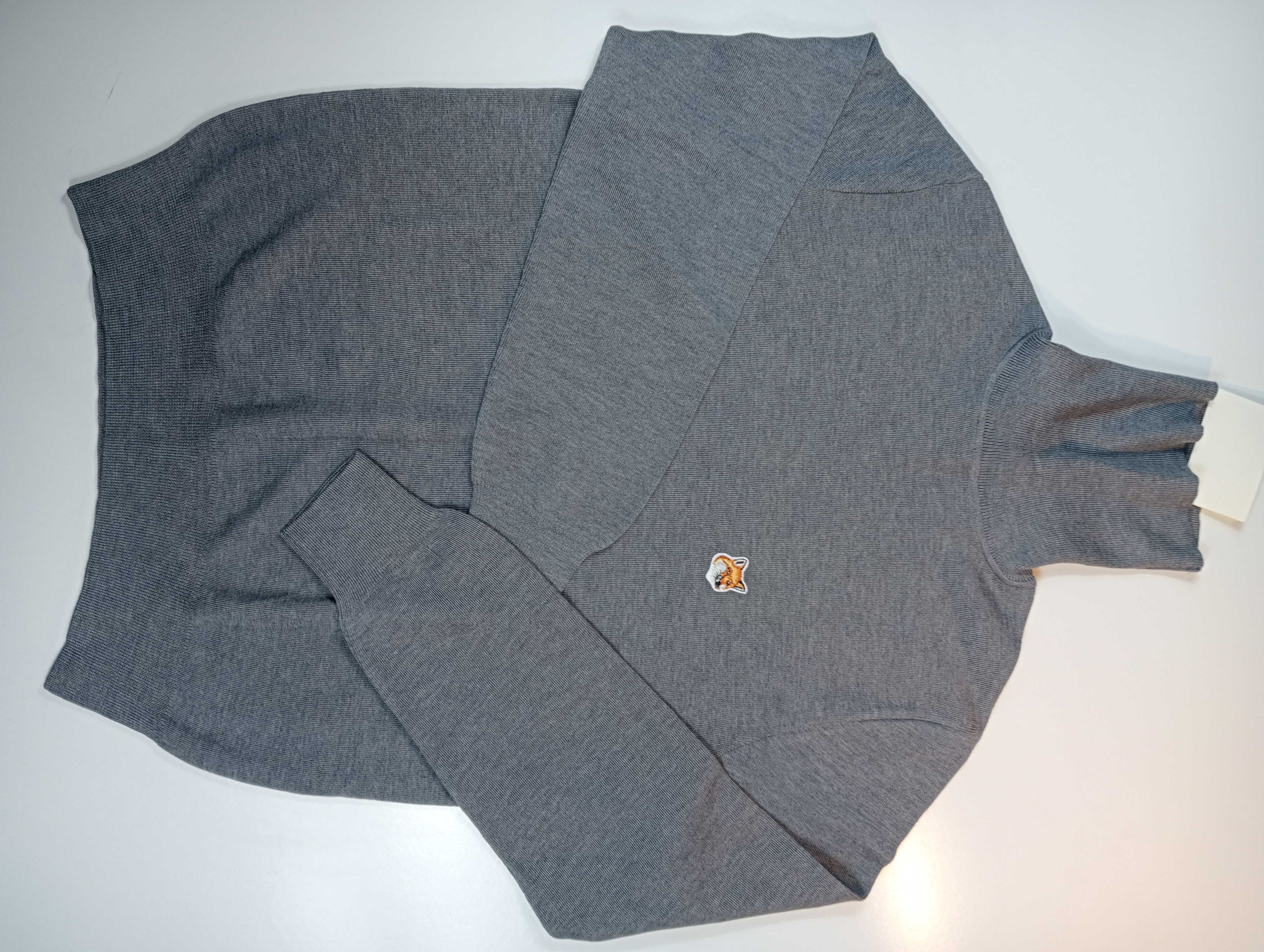 Pull en laine gris Mélange