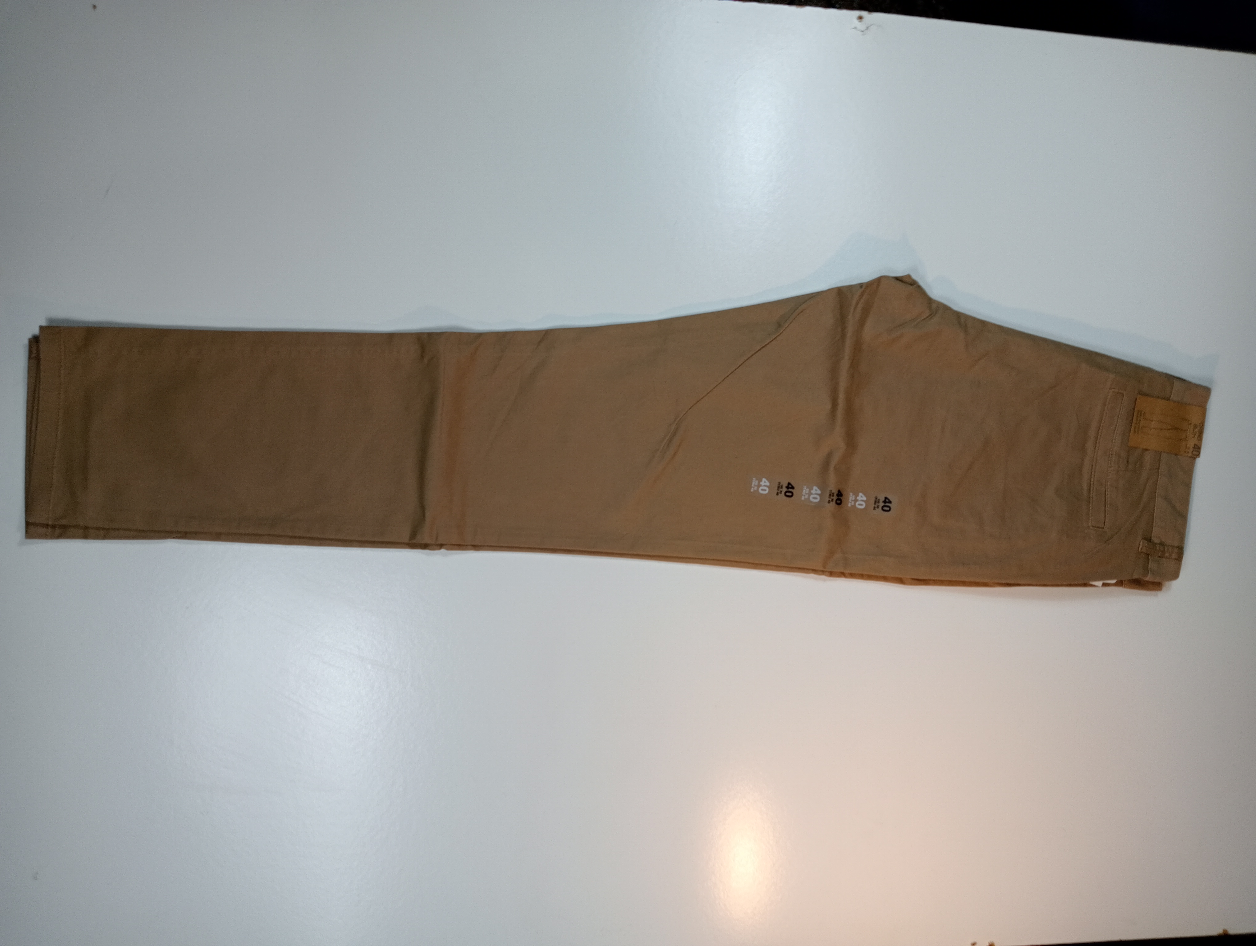 Pantalon Beige Chino Slim