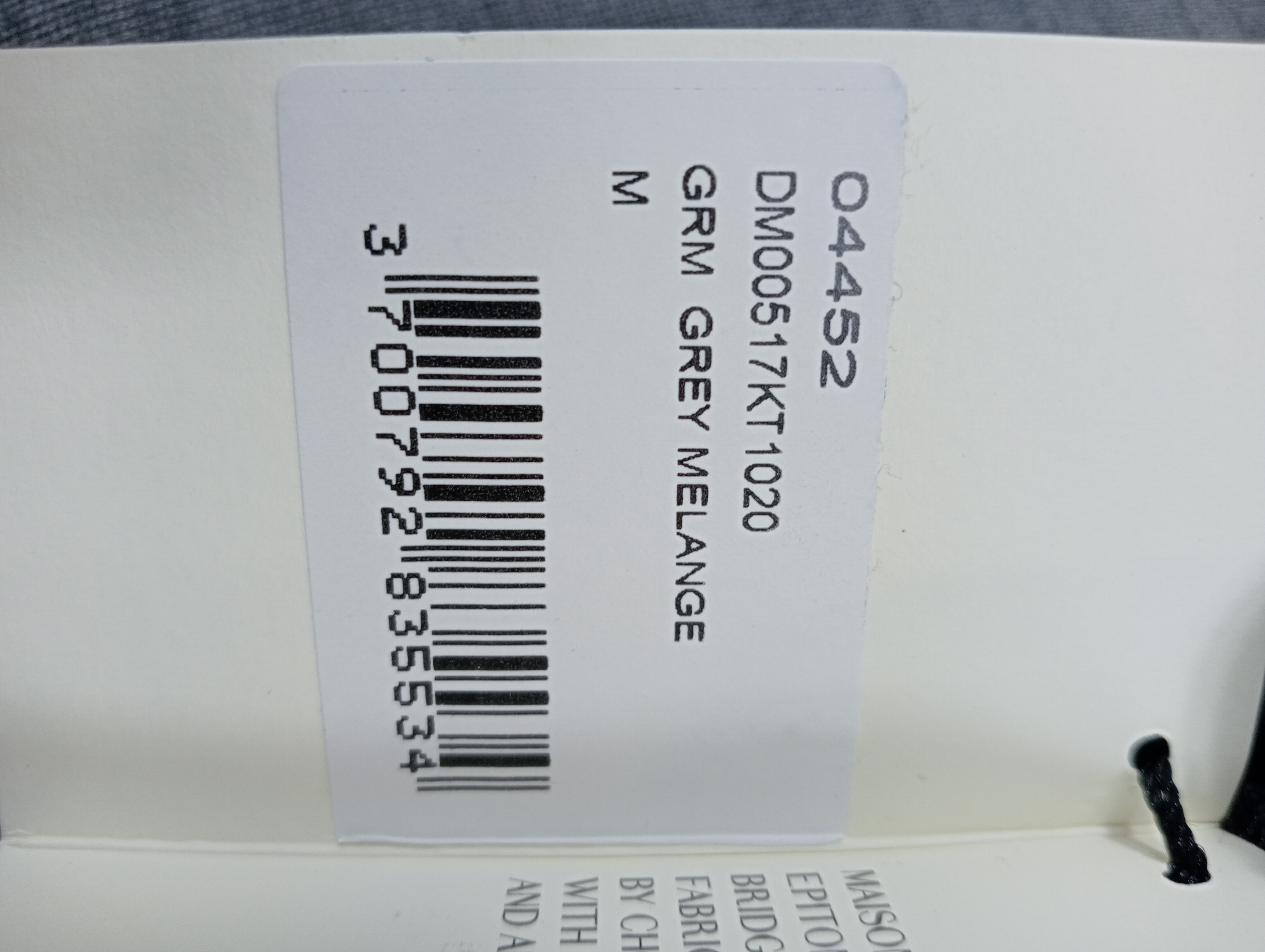 Pull en laine gris Mélange