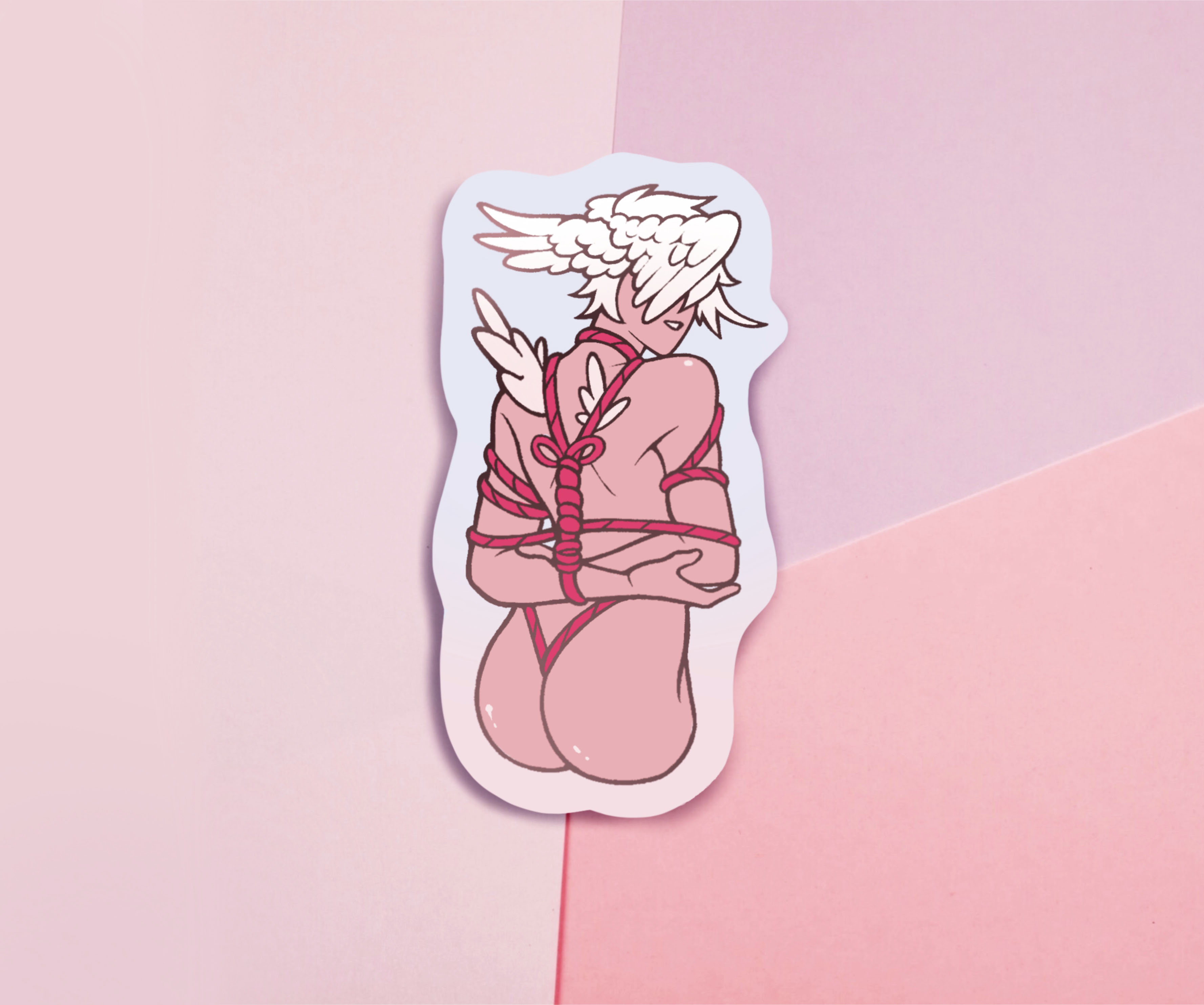 Demon Angel Shibari Stickers