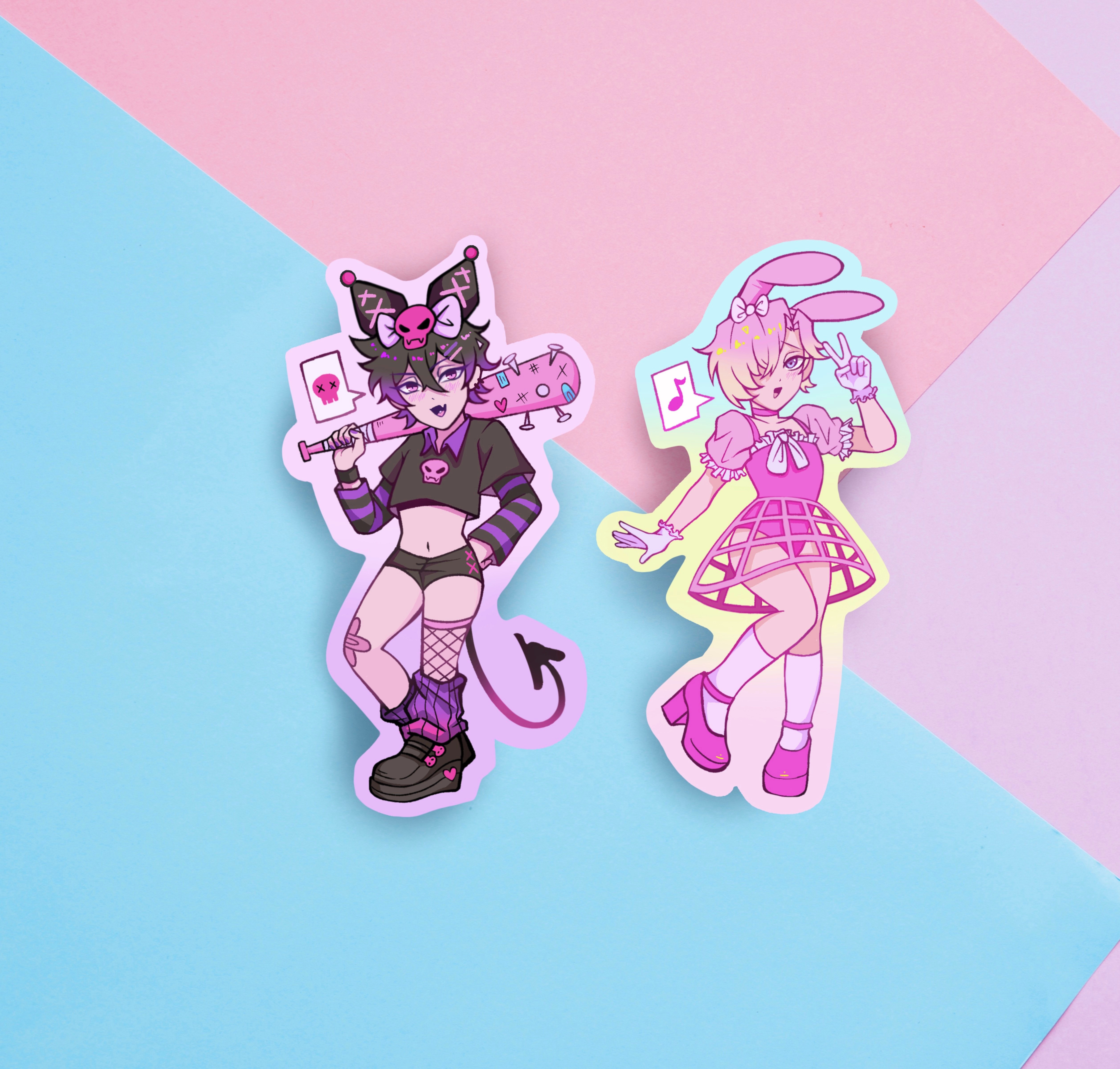 Sanrio-Inspired Clear | Sparkle Stickers