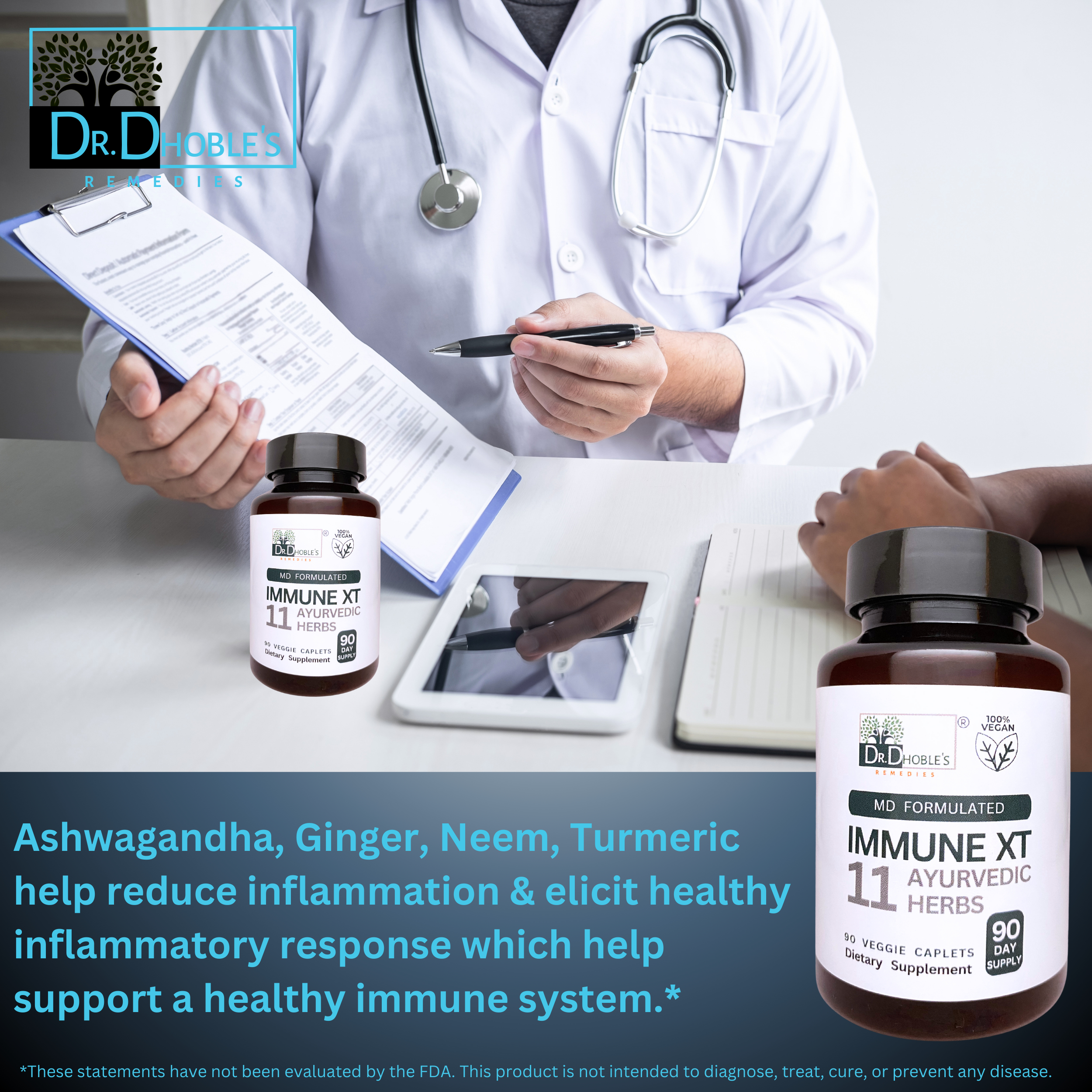 Immune XT - MD Formulated, 11 in 1 Immunity Support Supplement, Herbal Immunity Booster Formula for Wellness, Boost Natural Defense System for Adults, Vegan 90 Pills