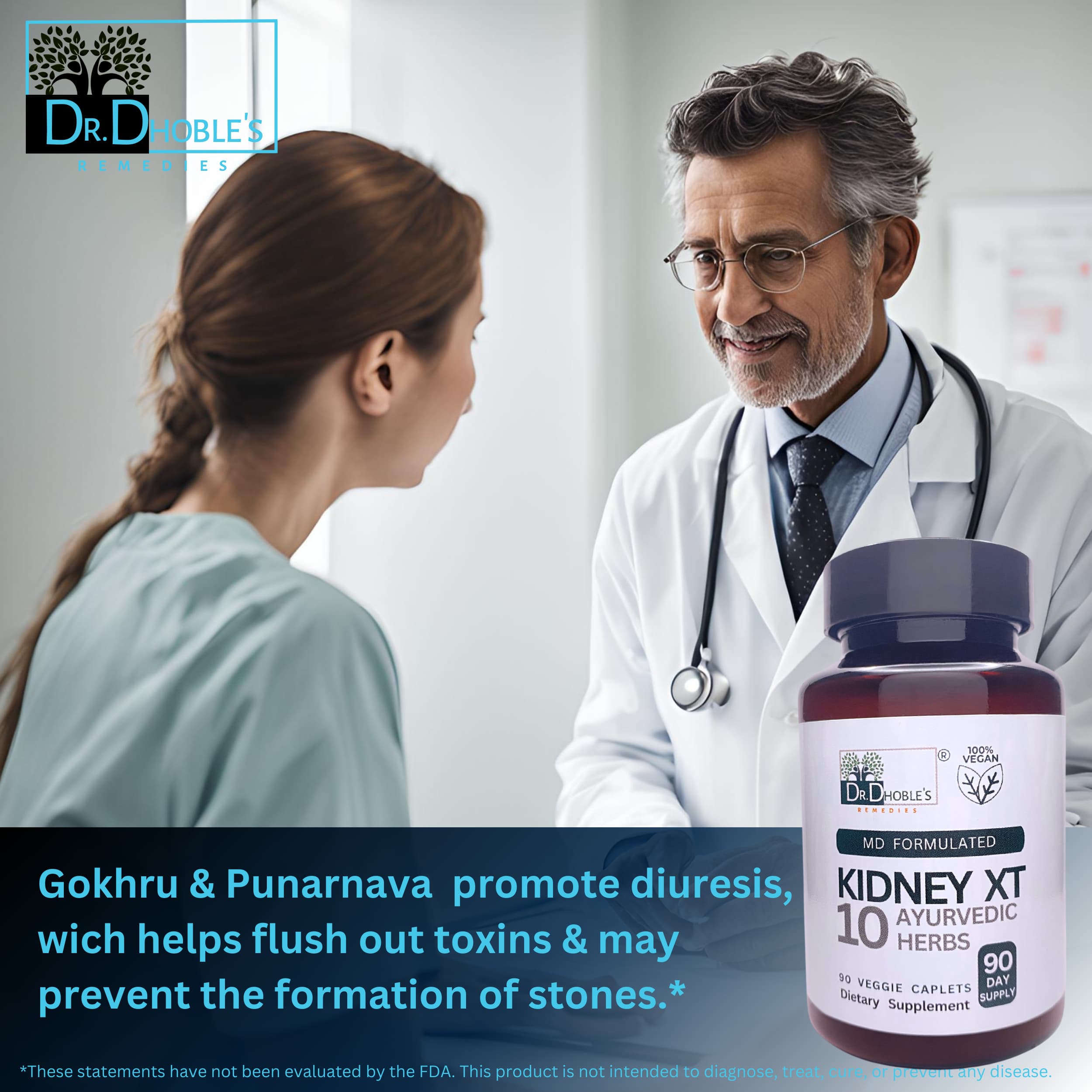 Dr. Dhoble's Remedies Brain XT- MD Made Neuro Cognitive Health Support Supplement, 10 Herbs - Supplements Mood, Vitality, Wellness, Focus and Memory, Nootropic Aid for Men & Women, 90 Vegan Pills