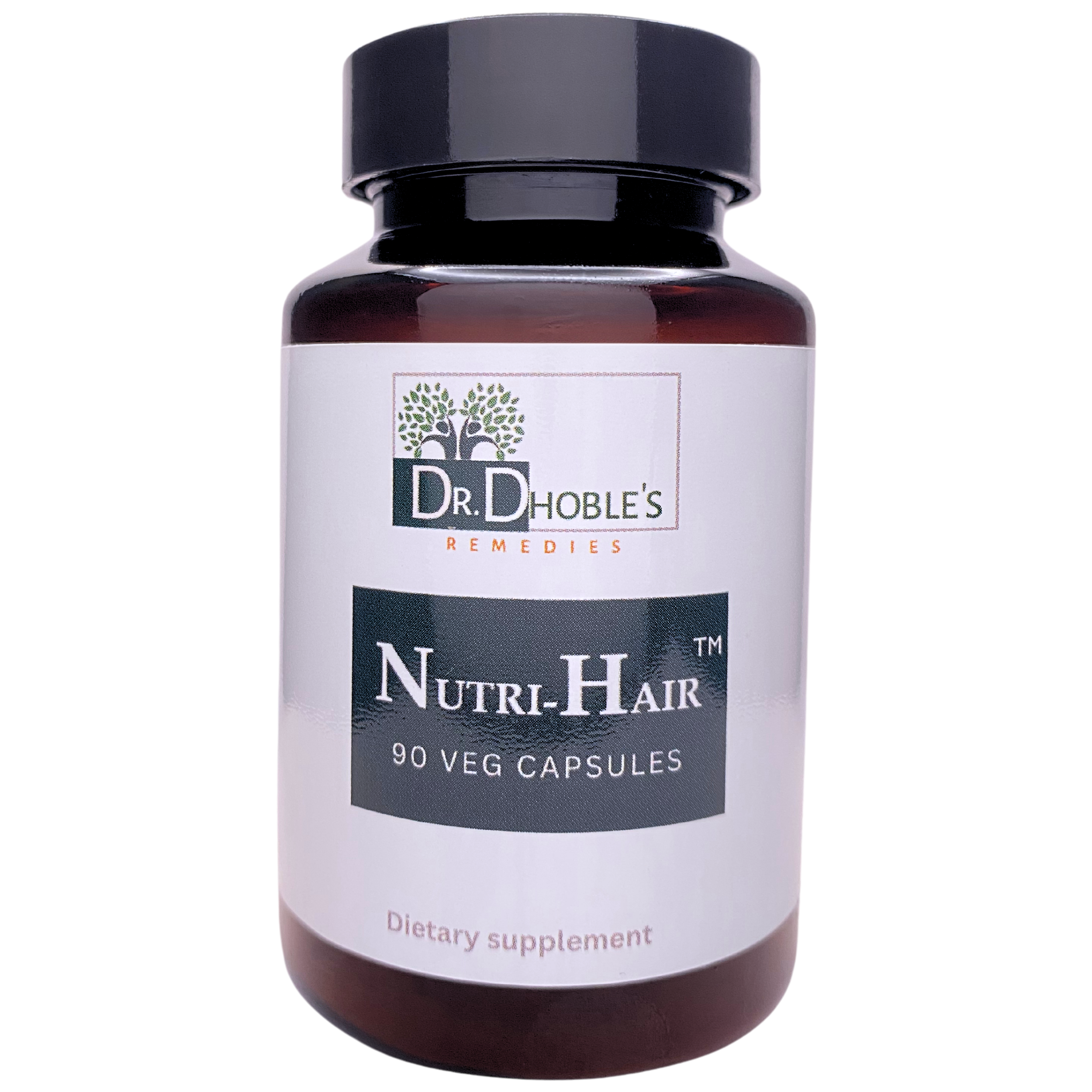 Nutri-Hair MD Formulated, Supports Healthy Hair Care, Natural Ayurvedic Herbal Blend - Bhringraj, Amlaki (Amla), Brahmi, Neem, 900mg per Serving, Vegan, Gluten-Free, 90 Vegetarian Capsules